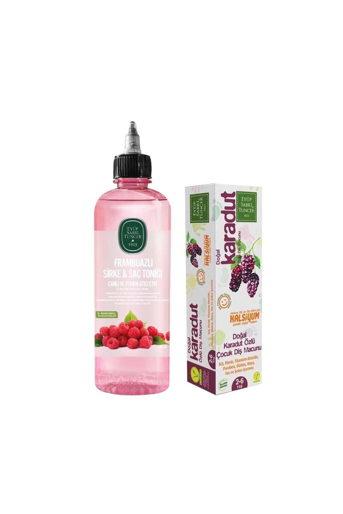 Frambuazlı Sirke & Saç Toniği 500 ml Ve Karadut Özlü Diş Macunu