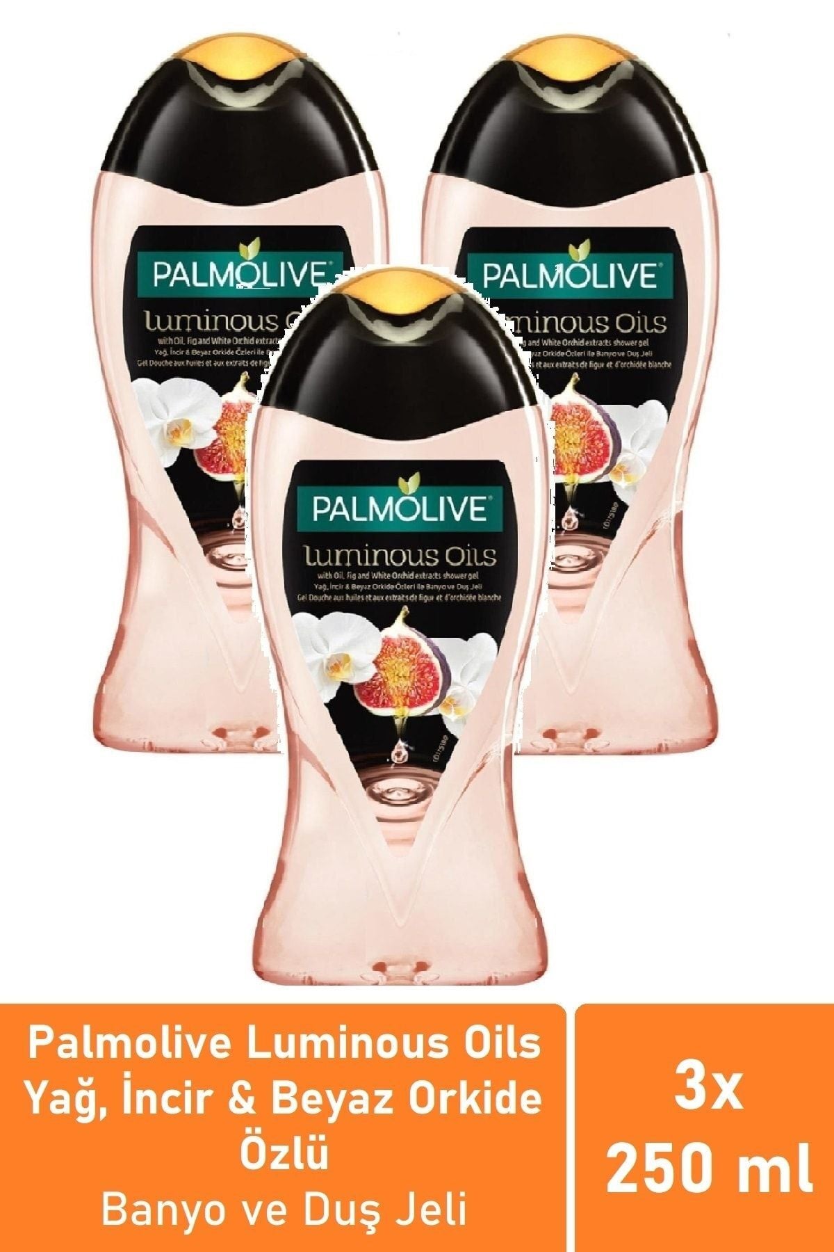 Luminous Oils Incir & Orkide Özü Duş Jeli 250 Ml - 3'lü Seyahat Paketi