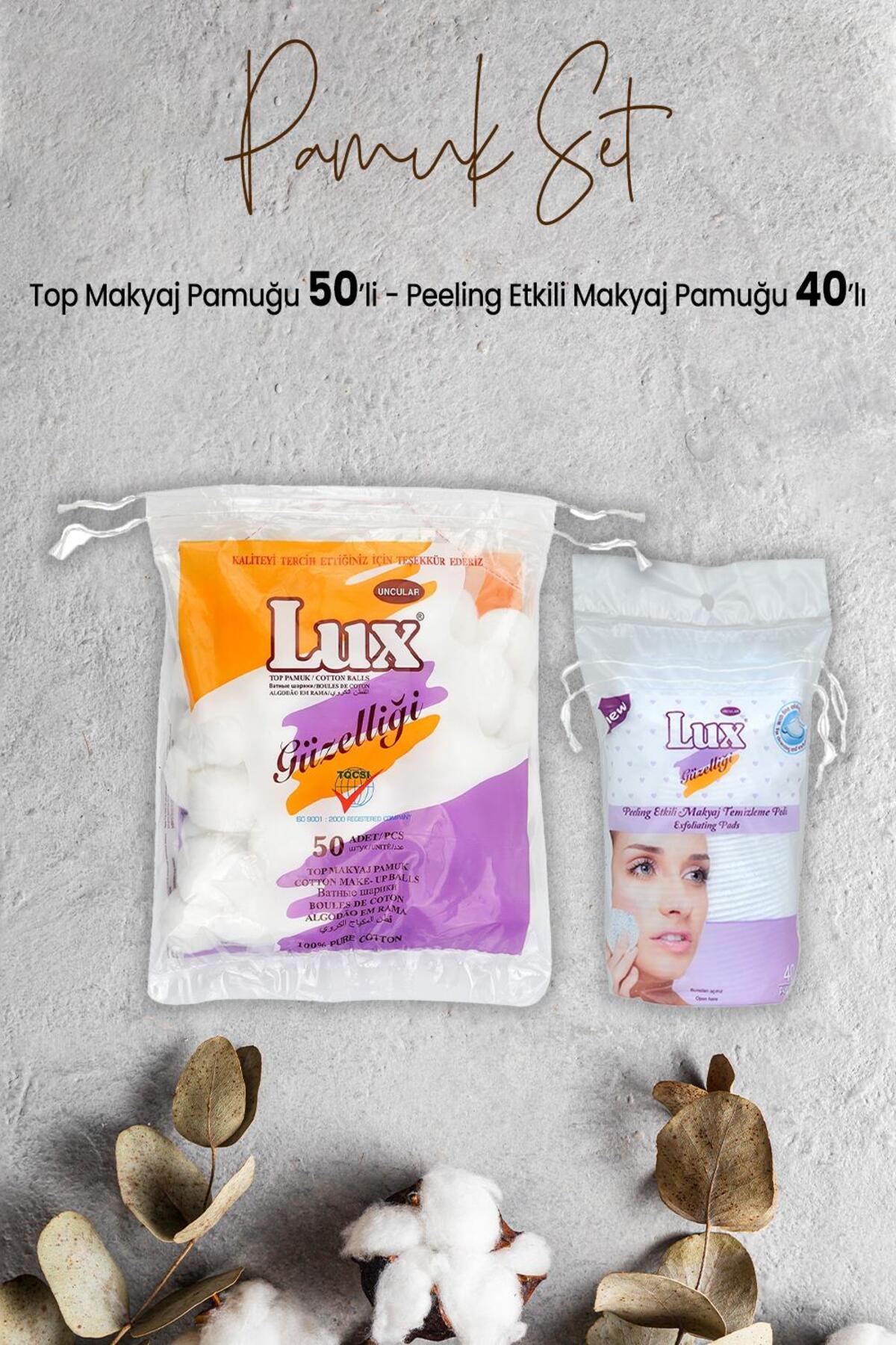 Peeling Etkili Makyaj Pamuğu 40' lı ve Top Makyaj Pamuğu 50'li