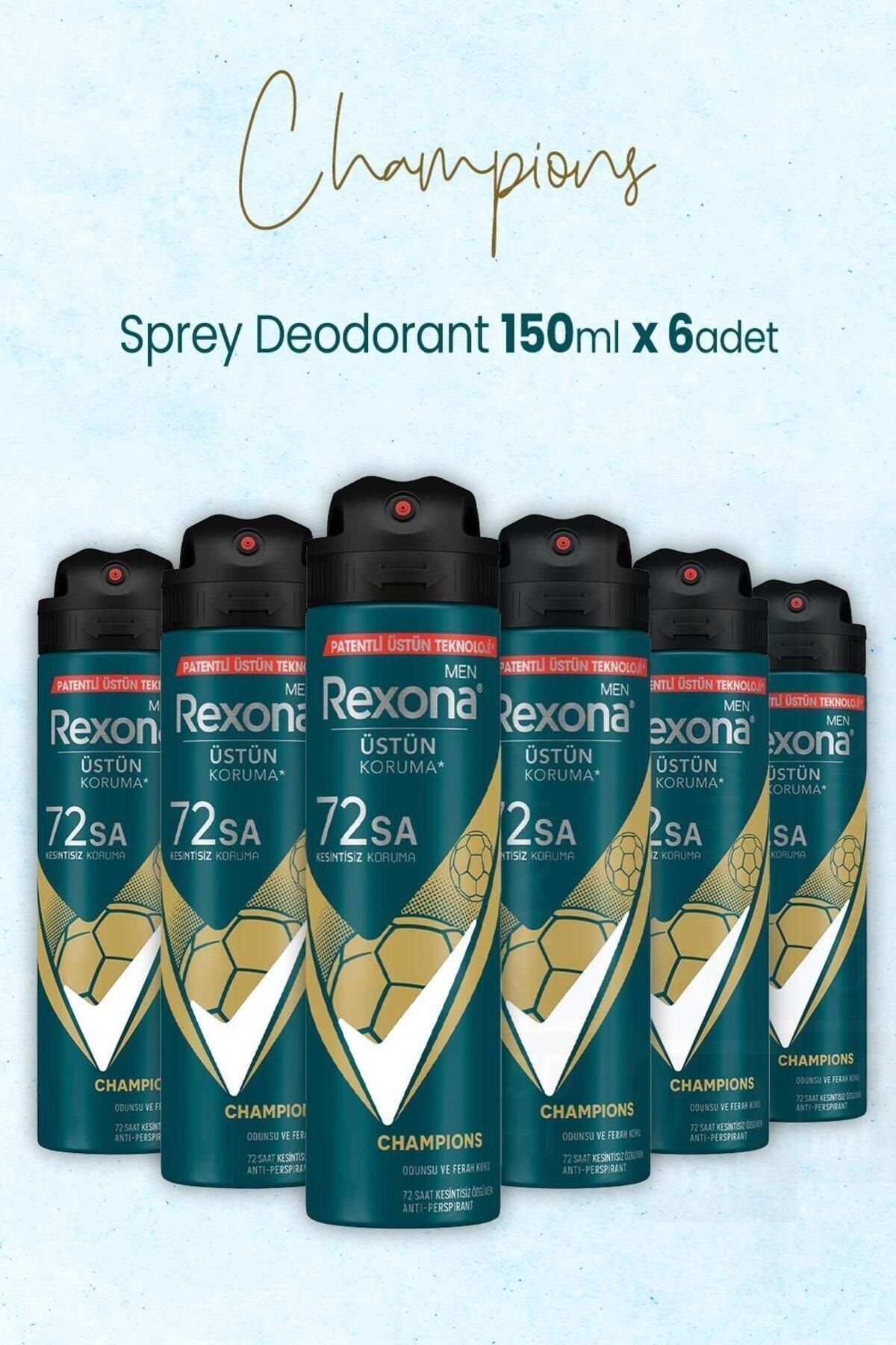 Erkek Deodorant 150 ml Champions X 6 Adet