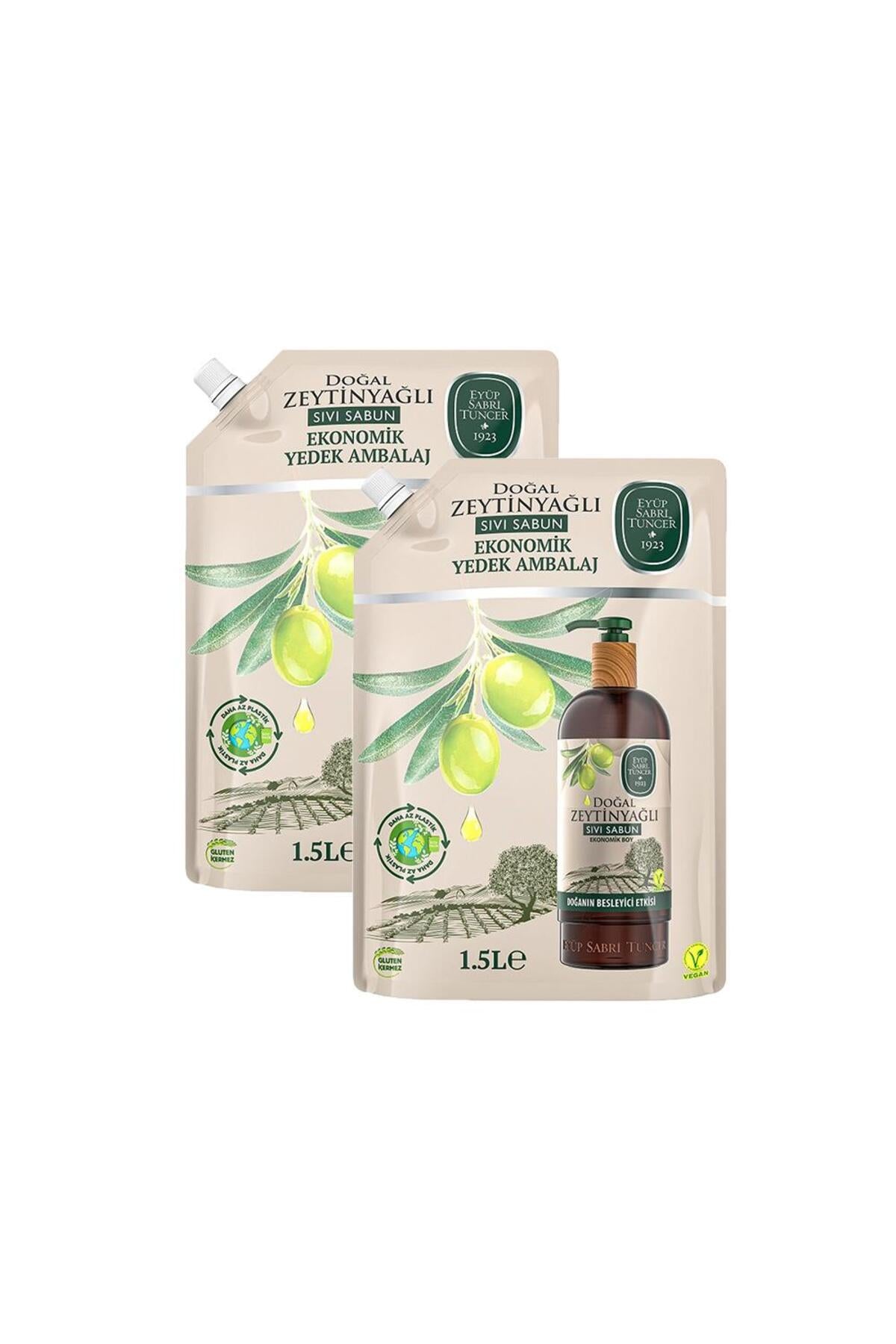 Sıvı Sabun Zeytinyağlı 1500 ml x 2