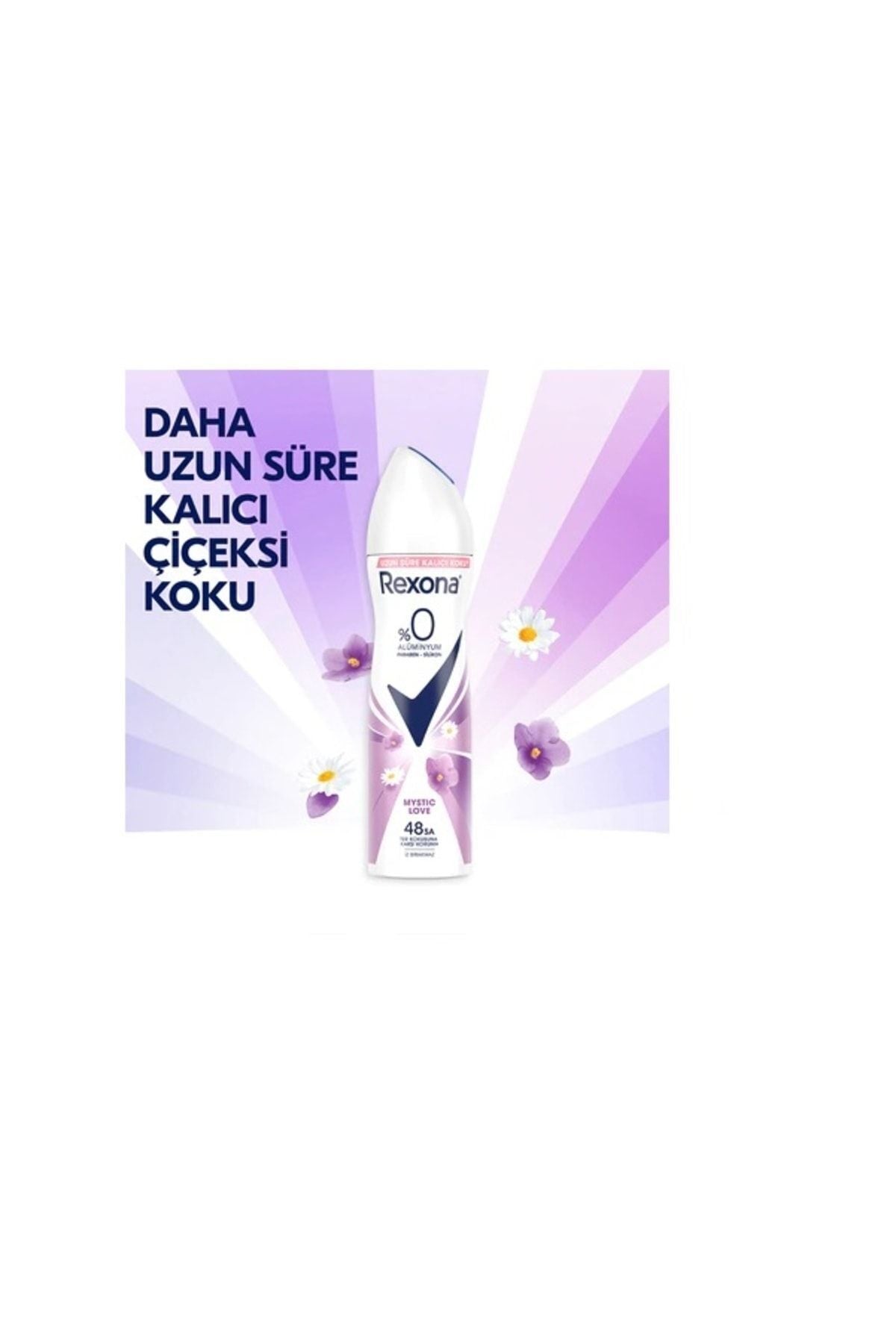 Kadın Sprey Deodorant Mystic Love %0 Alüminyum 48 Saat 150 ml