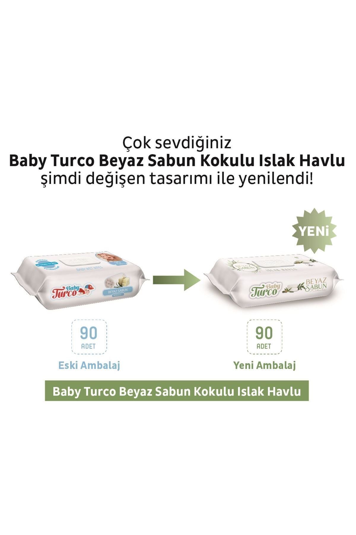 Beyaz Sabun Kokulu Islak Havlu 12x90