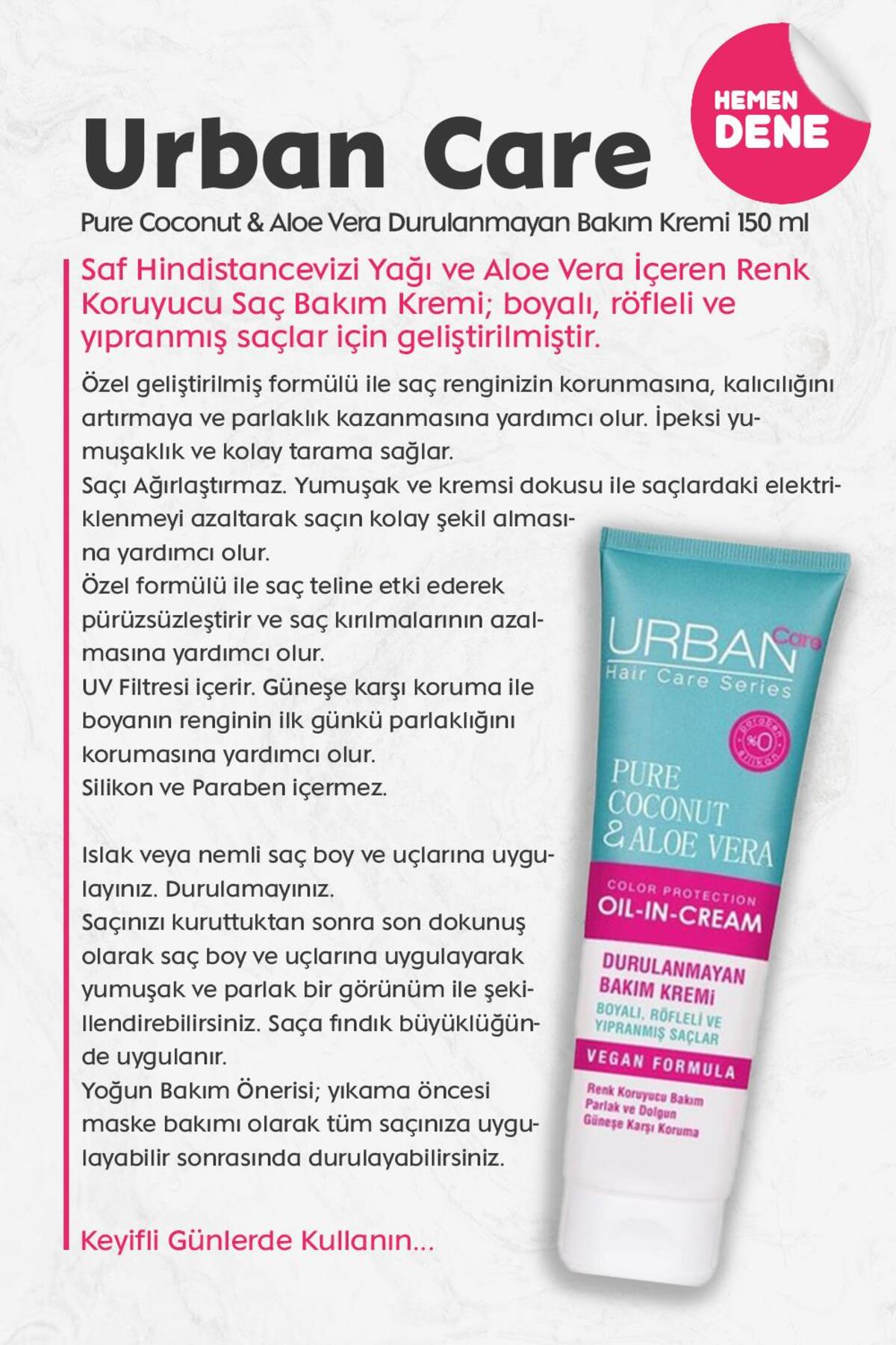 Pure Coconut & Aloe Vera Durulanmayan Bakım Kremi 150 ml
