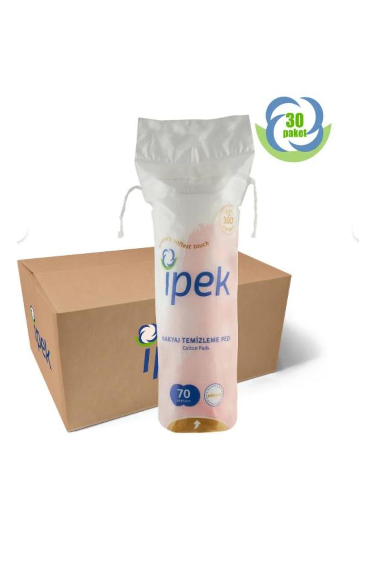 Makyaj Temizleme Pamuğu Yuvarlak 70'li 30 Paket