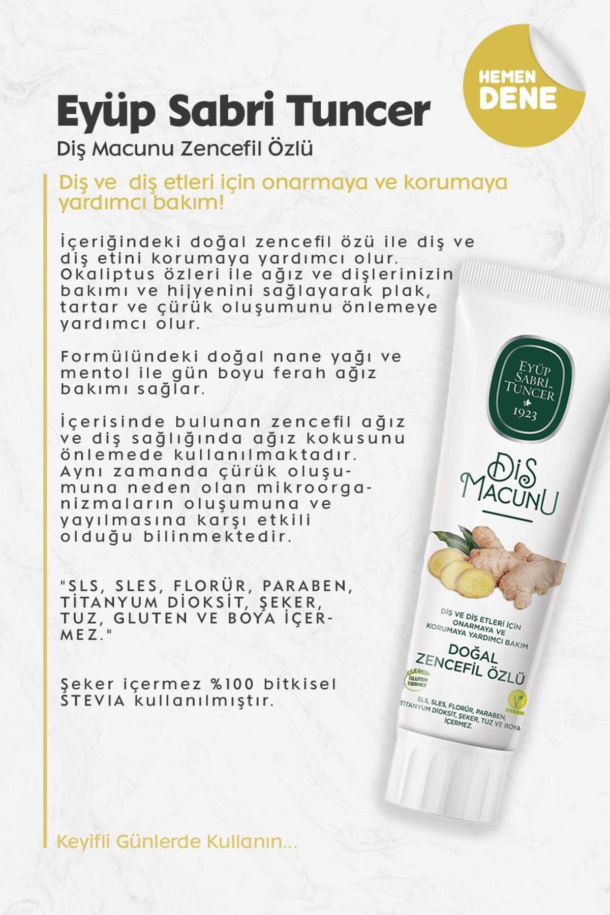 Diş Macunu Zencefil Özlü 90 ml