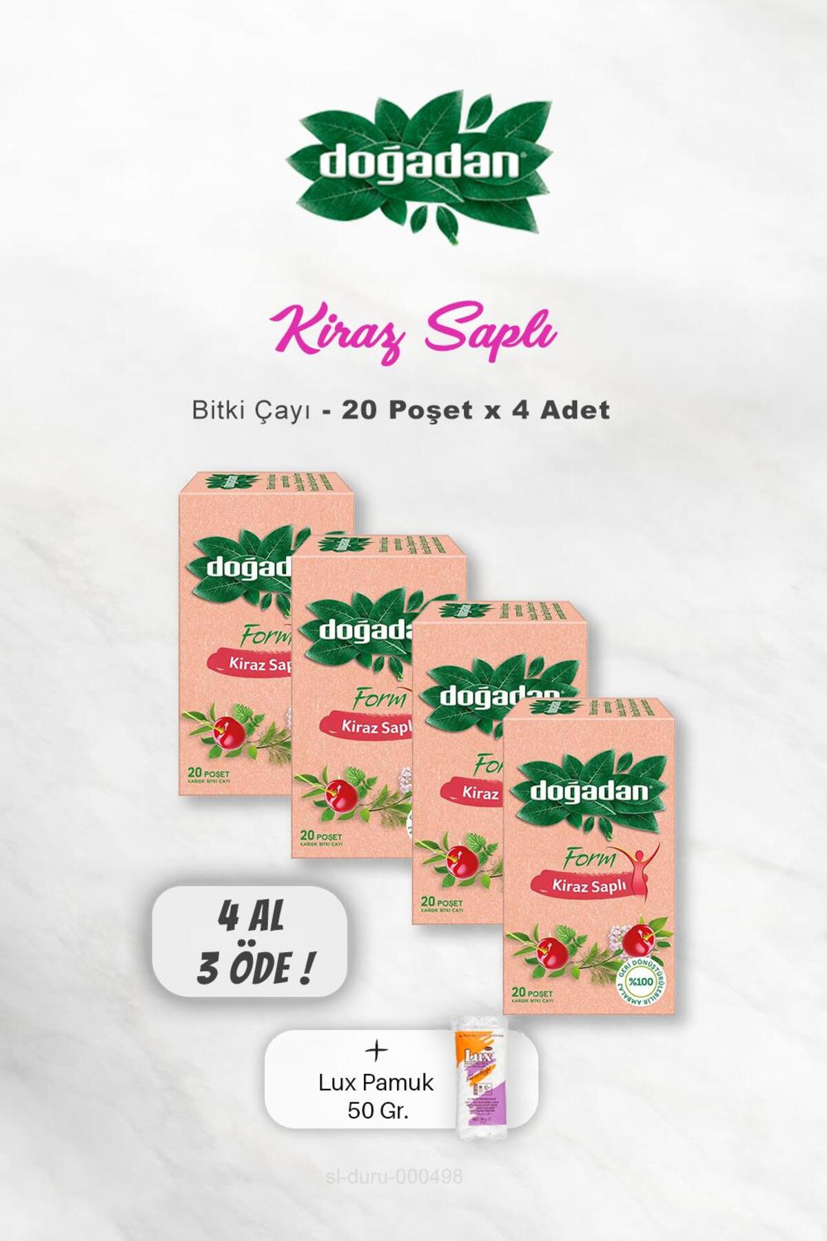 Form Çay Kiraz Saplı 4 Al 3 Öde Ve Rosie Pamuk