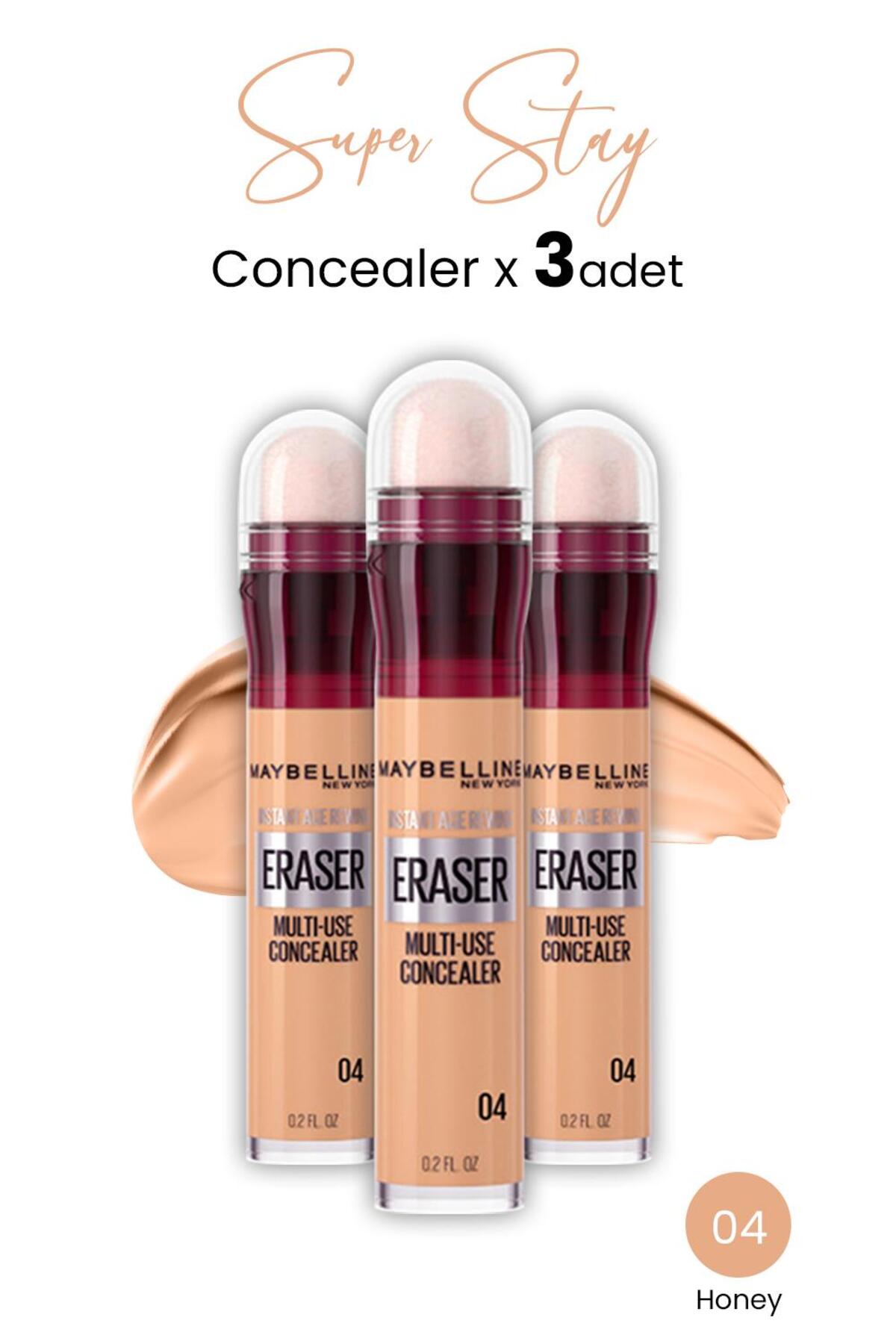 Eraser Multi Use Concealer 04 Honey X 3 Adet