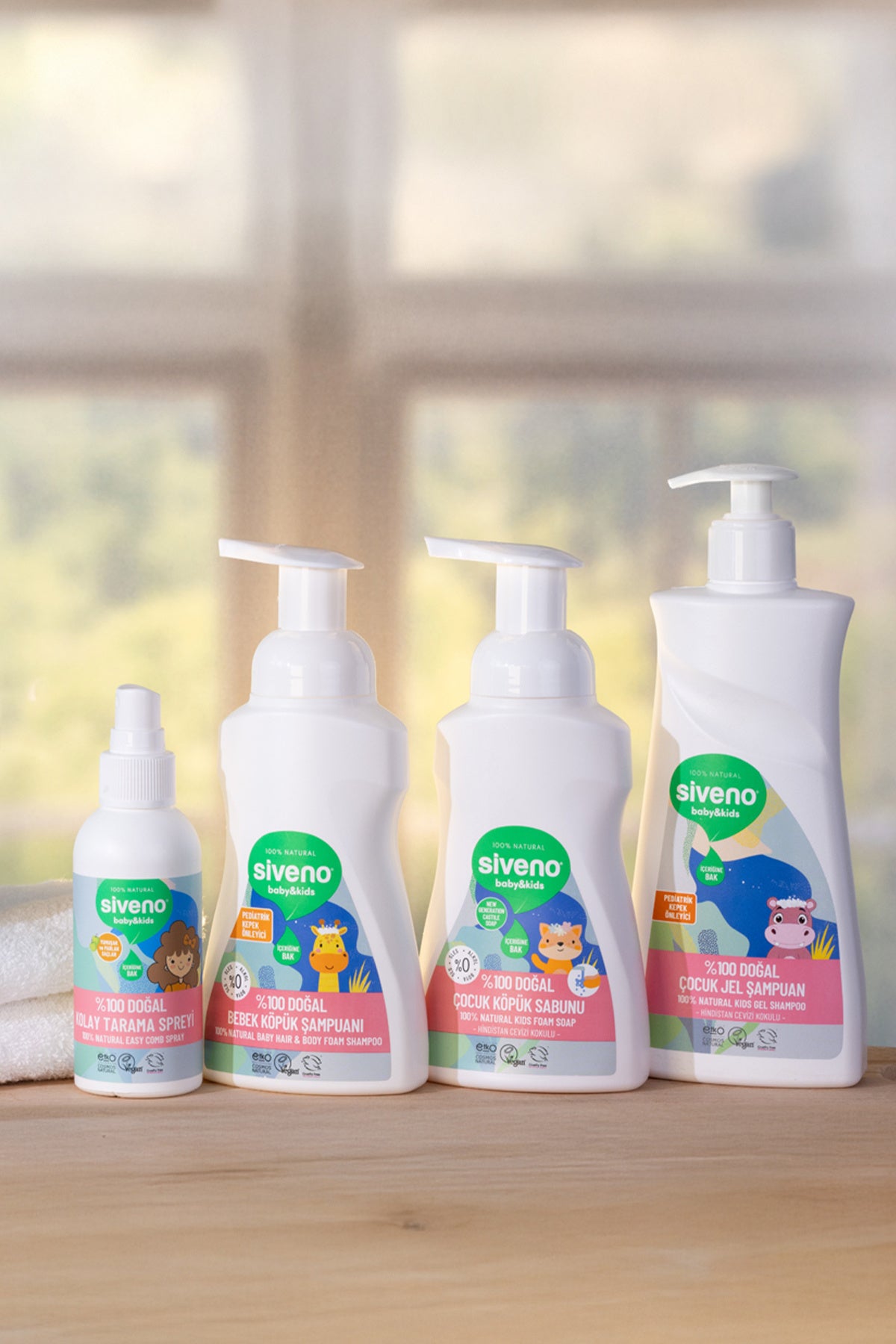 %100 Doğal Bebek Köpük Şampuanı Yenidoğan Saç ve Vücut Nemlendirici Bitkisel Vegan 250 ml