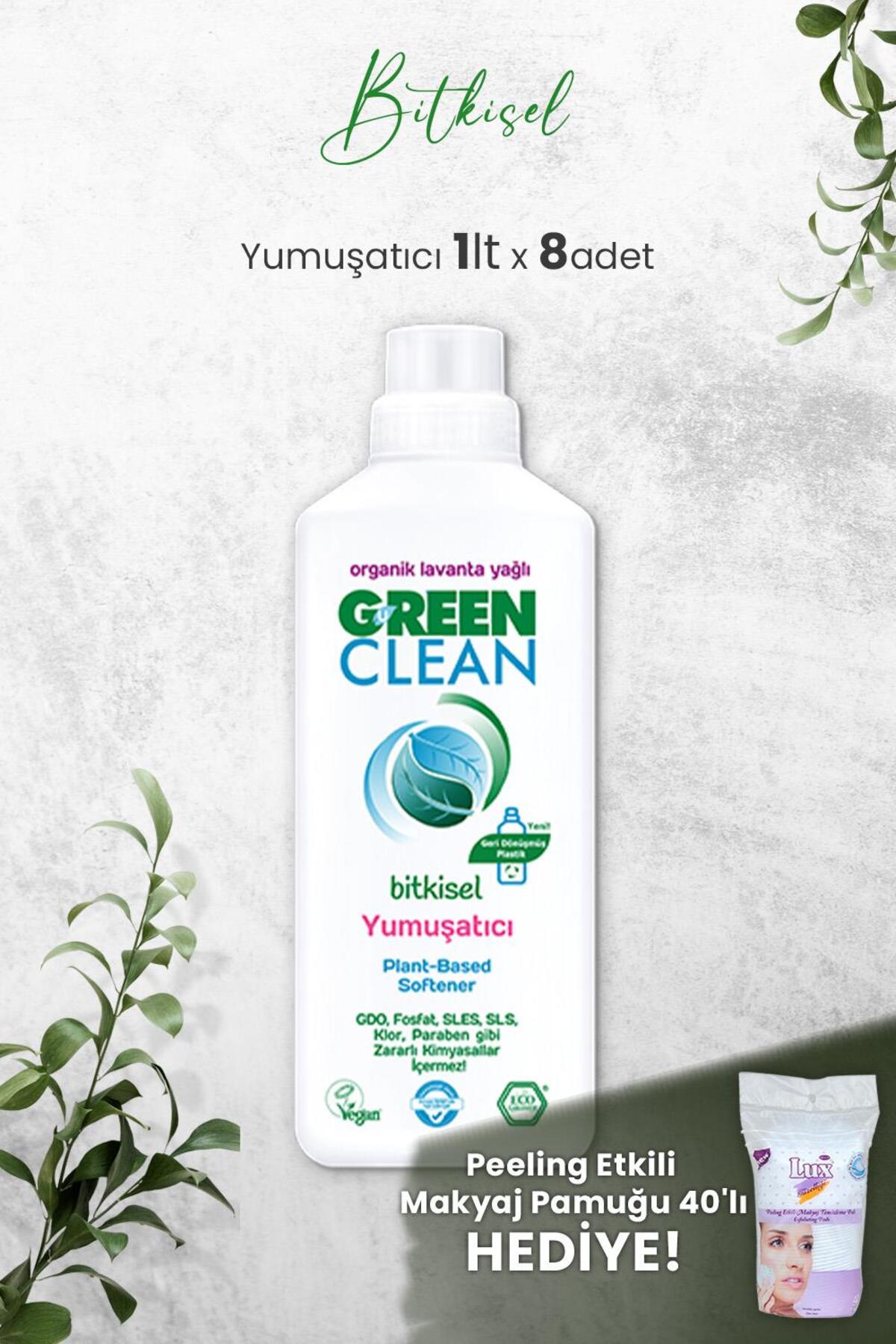 U Bitkisel Çamaşır Yumuşatıcısı 1 Litre (Lavanta Kokulu) x 8 Adet ve Hediyeli