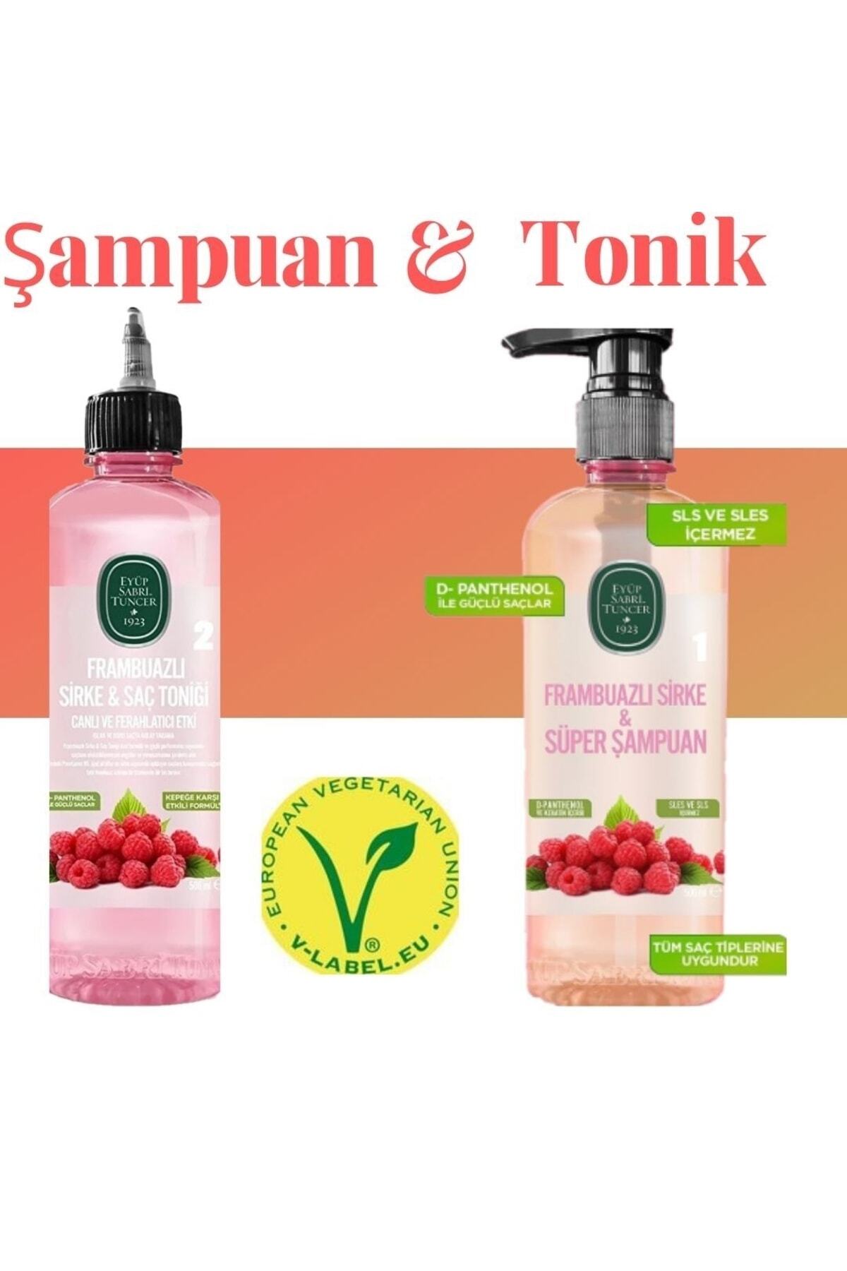 Frambuazlı Sirke Süper Şampuan 500 ml Yüp Sabri Tuncer Frambuazlı Sirke Saç Toniğ