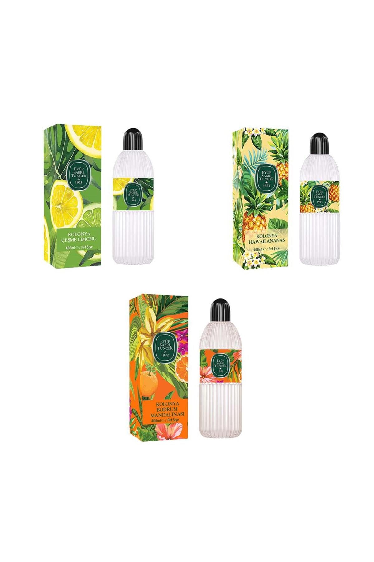 Kolonya Bodrum Mandalinası, Çeşme Limonu ve Hawaii Ananas