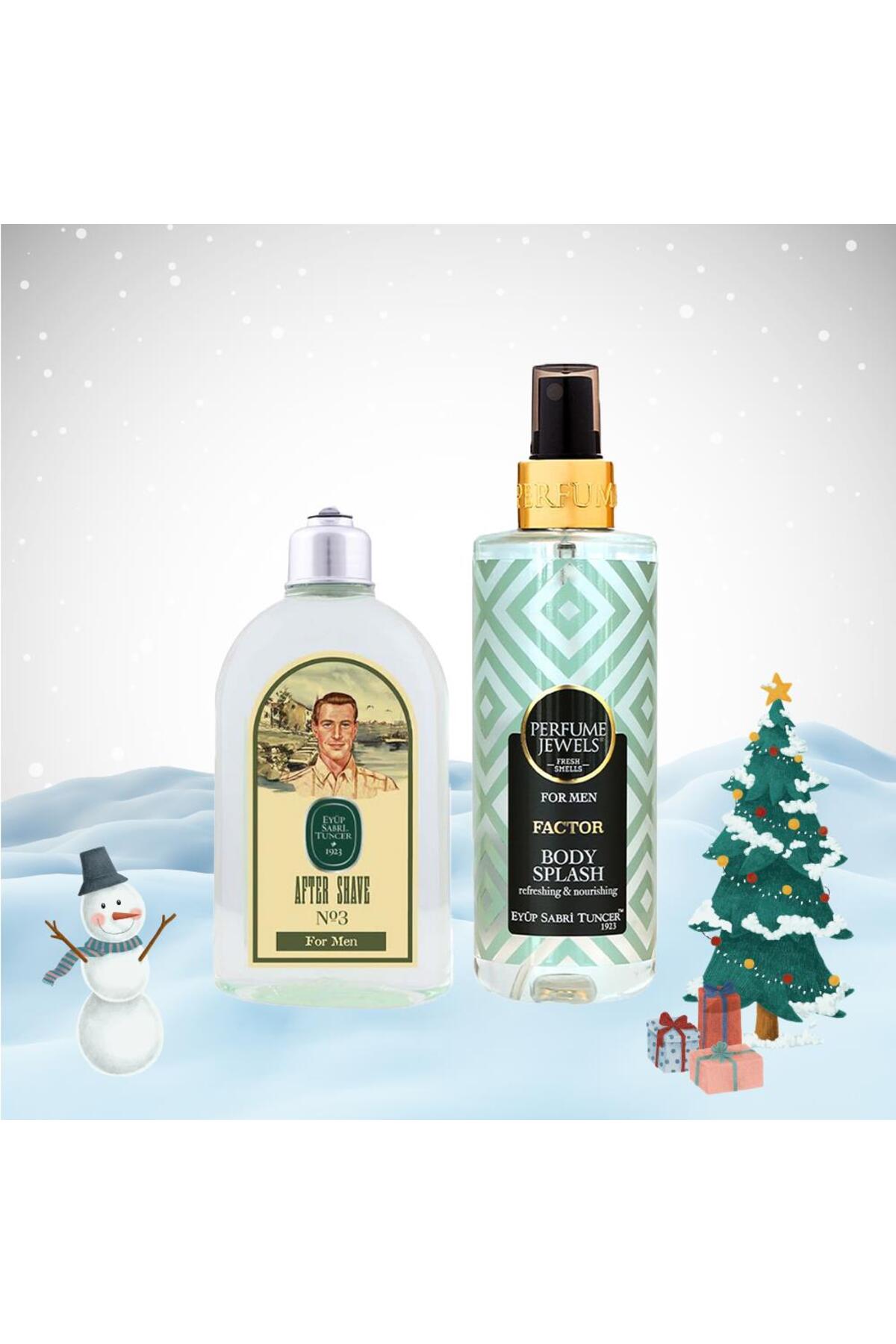 Yılbaşı Paketi Erkek Body Splash Factor 250 ml ve Tıraş Kolonyası No:3