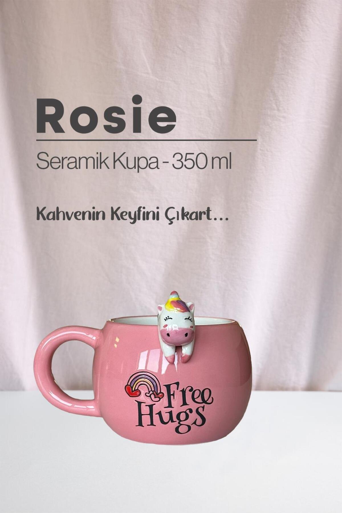Unicorn ve Ayı Seramik Kupa 350 ml