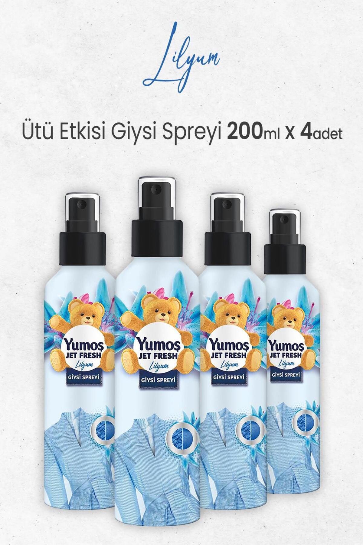 Jet Fresh Ütü Etkisi Giysi Spreyi Lilyum 200 ml x 4 Adet