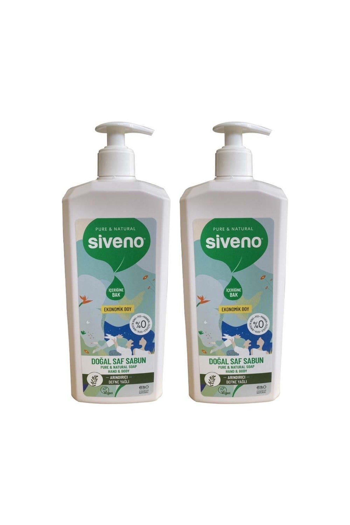 Defne Yağlı Doğal Sıvı Sabun 1000 Ml X 2