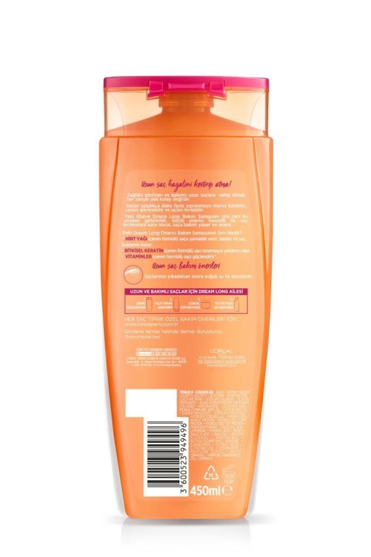 L'oreal Paris Dream Long Onarıcı Bakım Şampuanı 450 ml