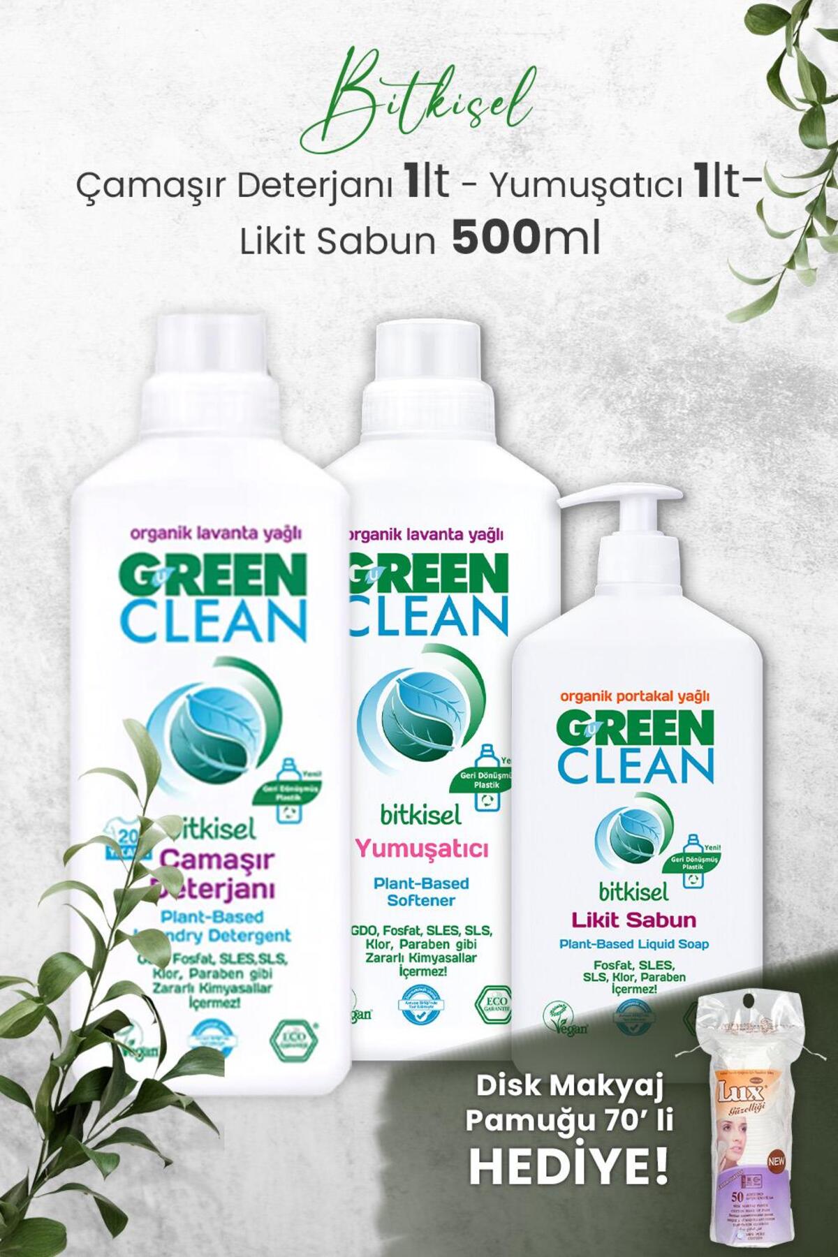 Sıvı Çamaşır Deterjanı ve Yumuşatıcı 1L (Lavanta) , Likit Sabun 500 ml ve Hediyeli