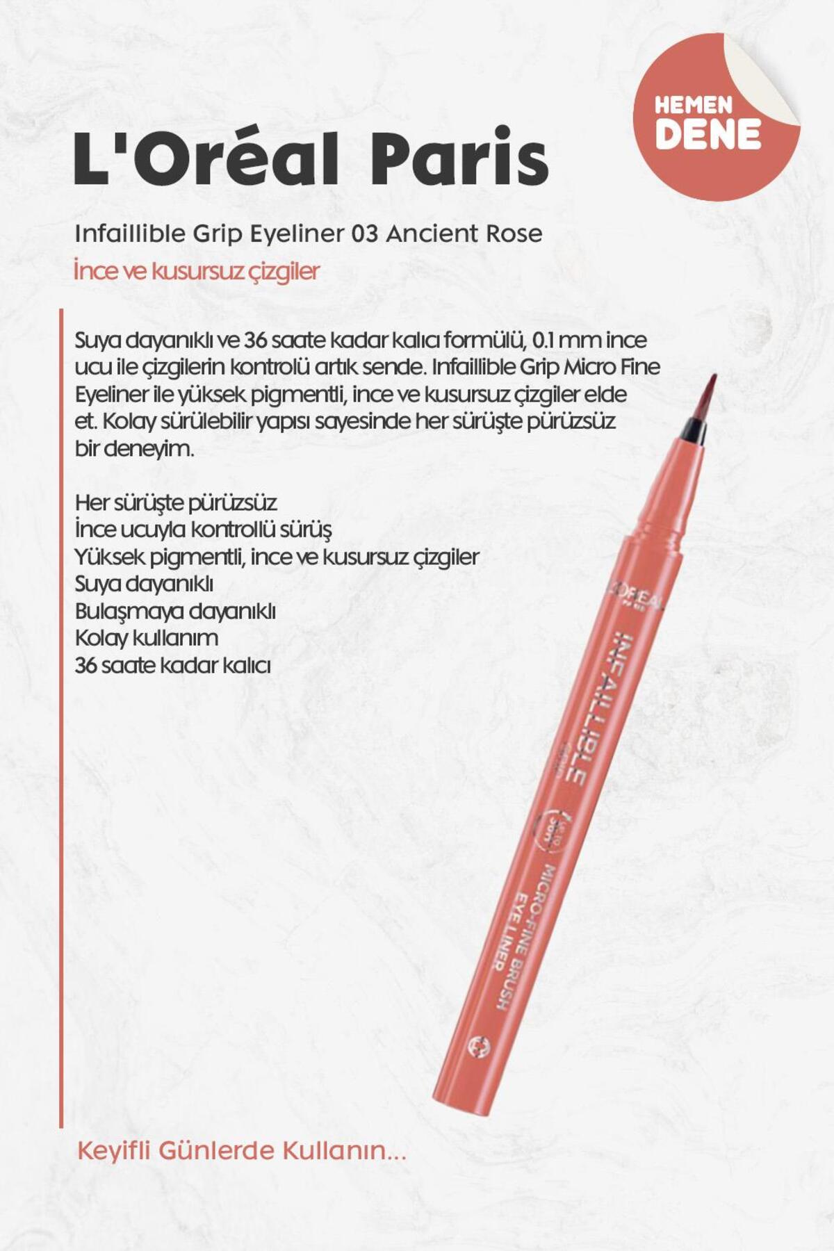 Loreal Paris Infaillible Grip Eyeliner 03 Ancient Rose