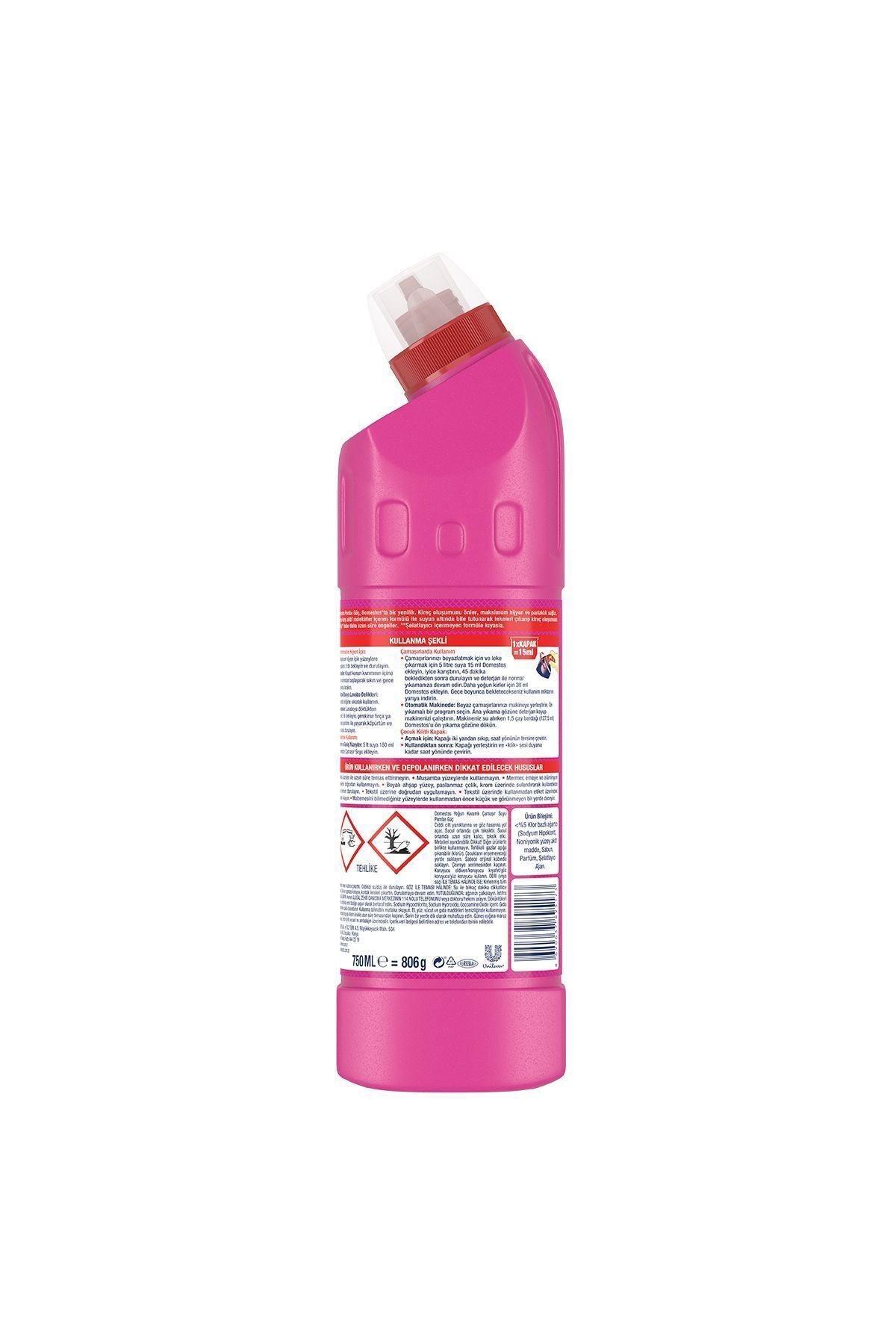 Çamaşır Suyu Pembe Güç 750 ml 6 Adet
