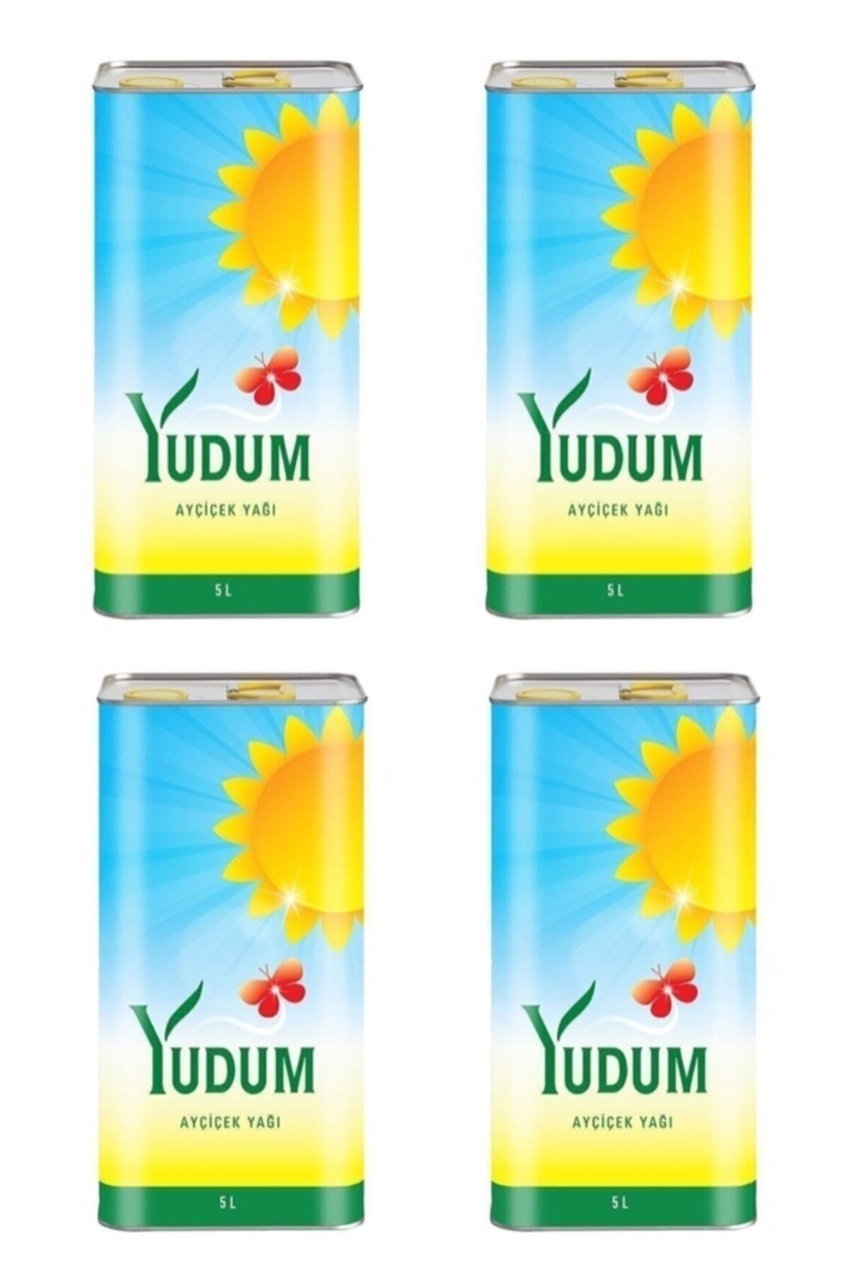 4 Adet Ayçiçek Yağı 5lt