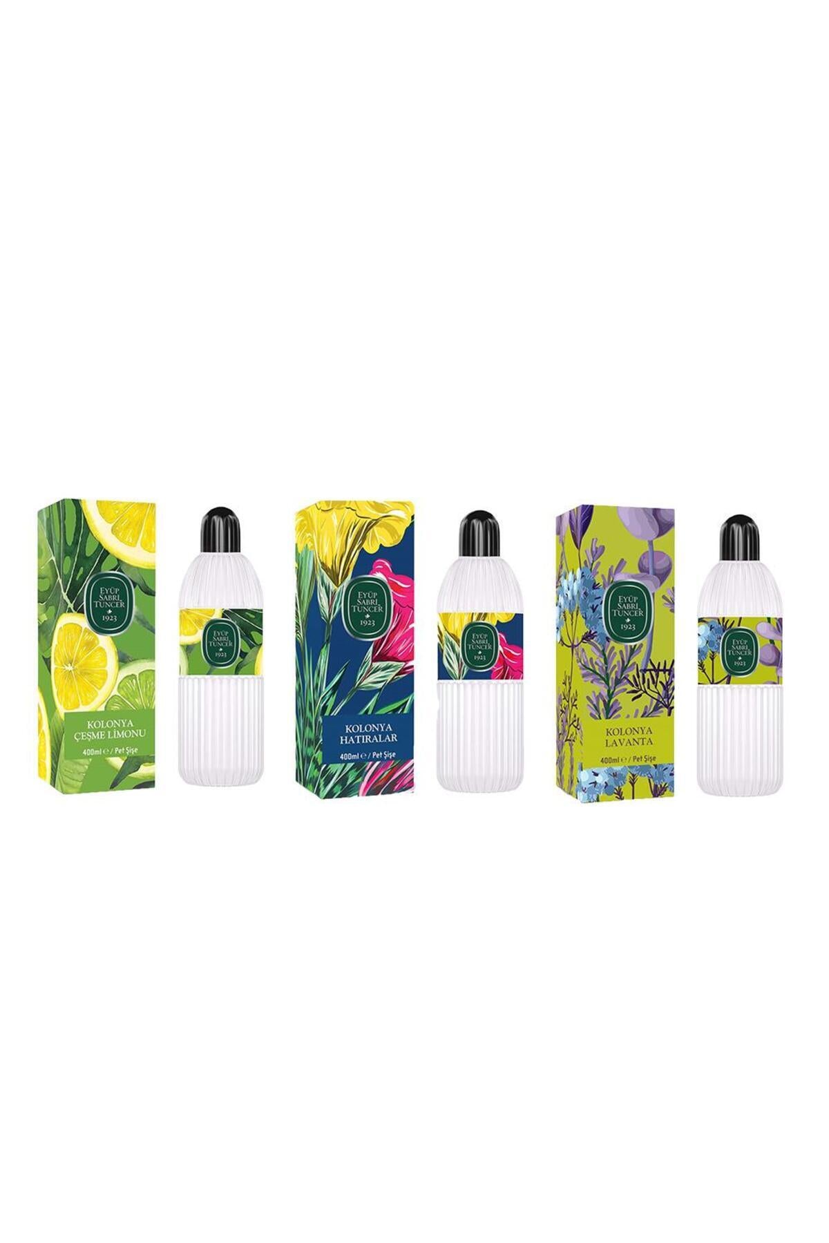 Kolonya Çeşme Limonu, Hatıralar ve Lavanta Pet Şişe 400 ml