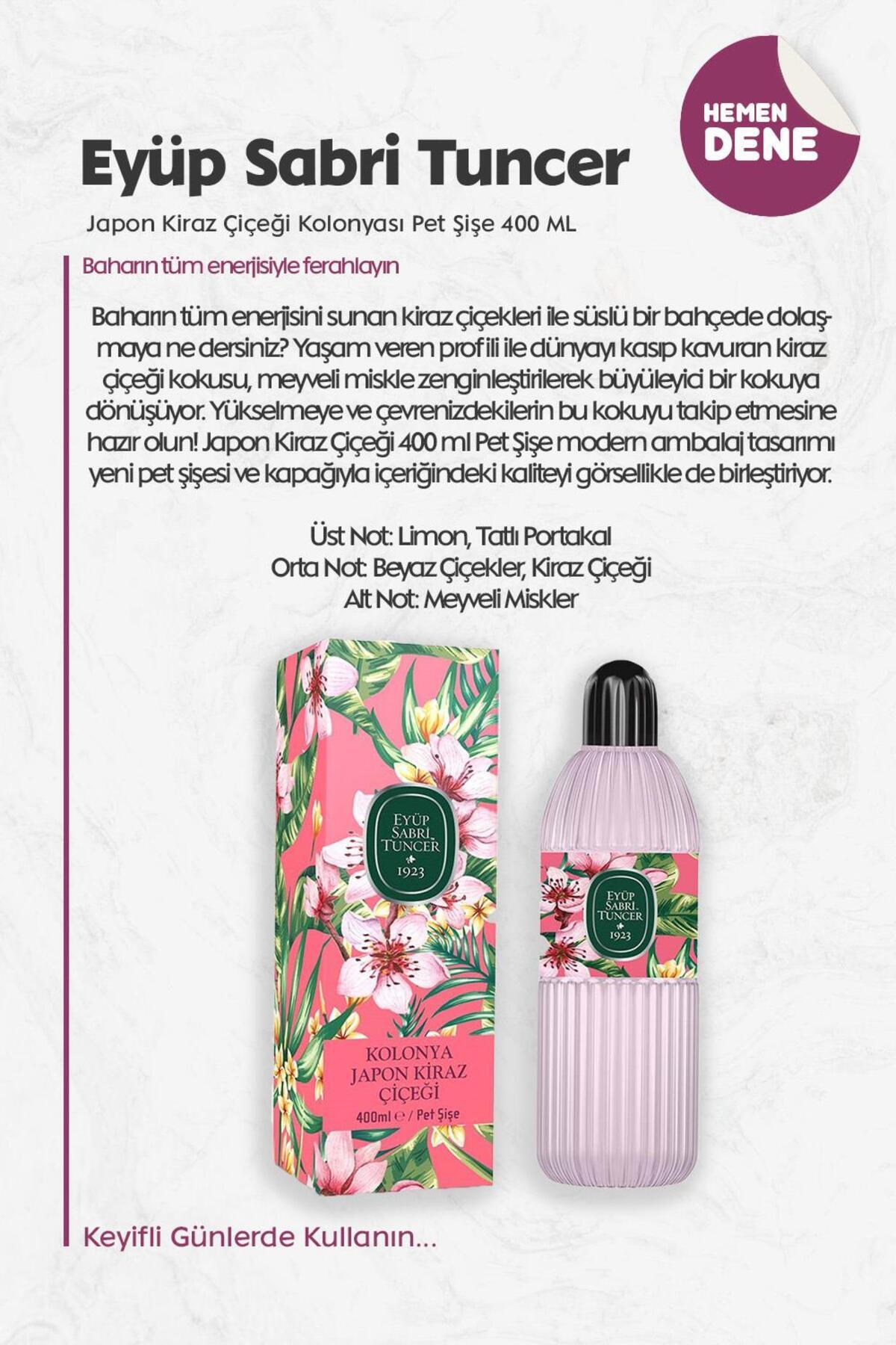 Japon Kiraz Çiçeği Kolonyası Pet Şişe 400 ML