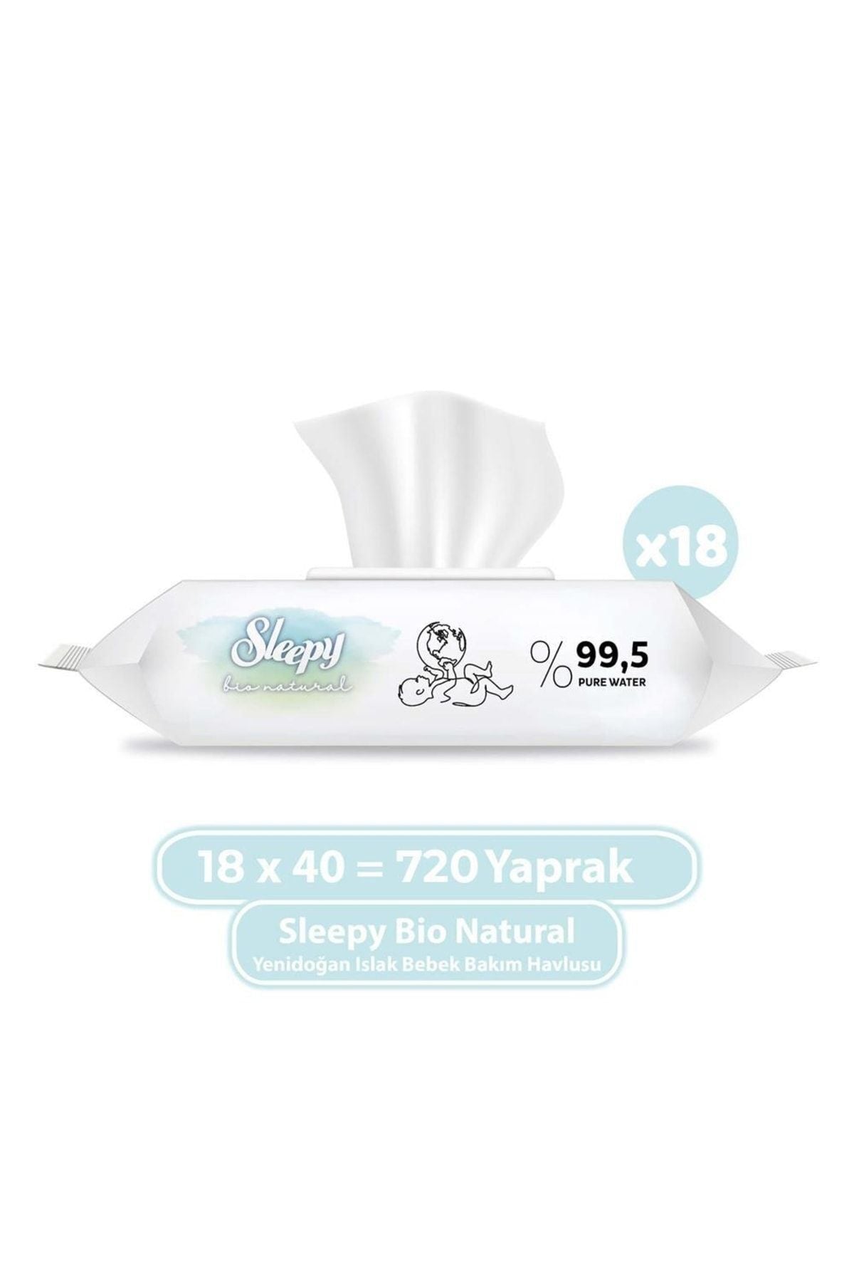 Islak Mendil Bio Natural Yeni Doğan x18 Adet
