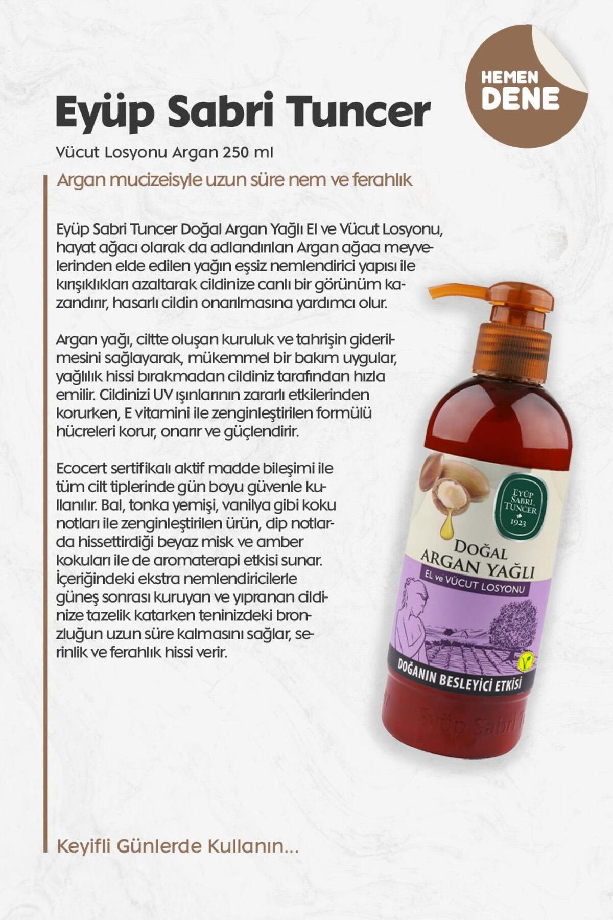Vücut Losyonu Argan 250 ml