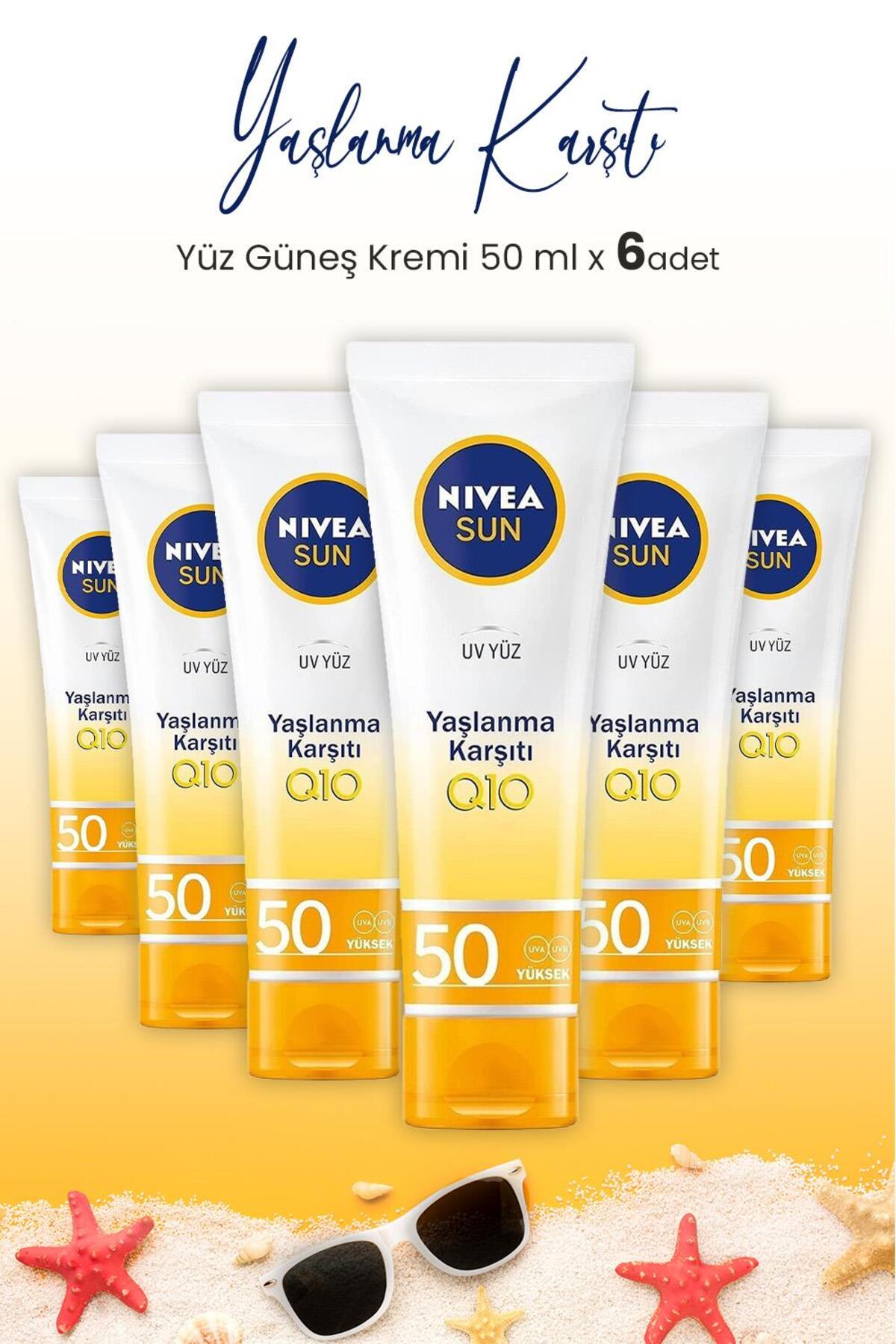 Yaşlanma Karşıtı Yüz Kremi Spf50 50 ml x 6 Adet