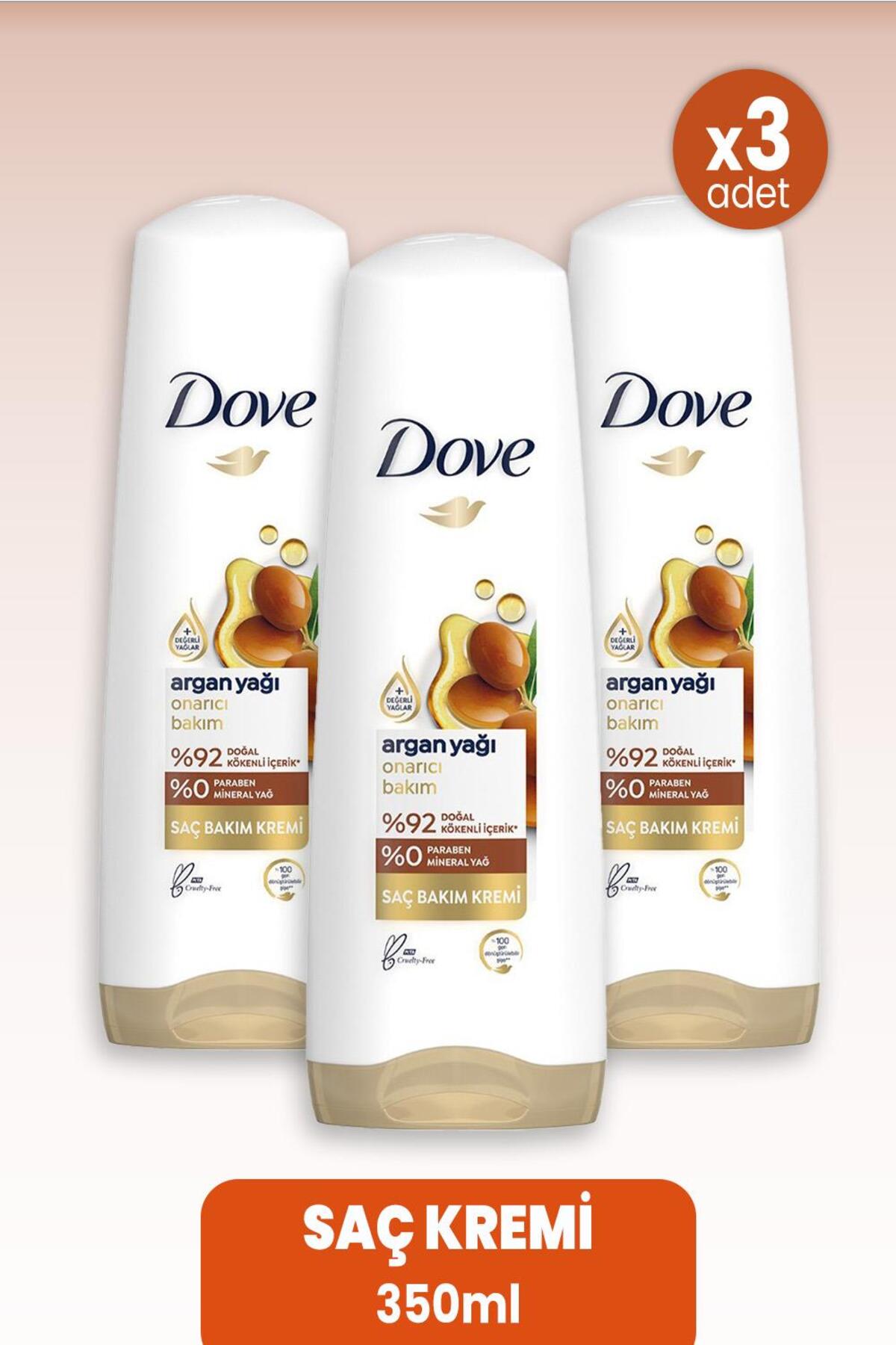 Saç Kremi Onarıcı Bakım Argan Yağı 350 ml x 3 Adet