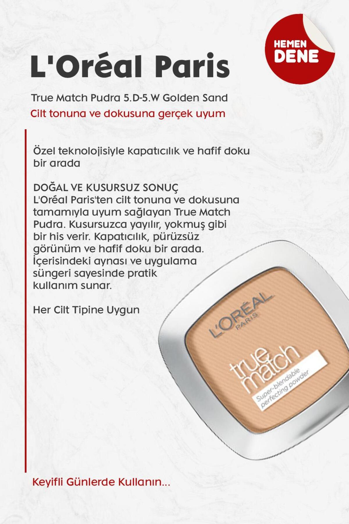 True Match Pudra 5.d-5.w Golden Sand