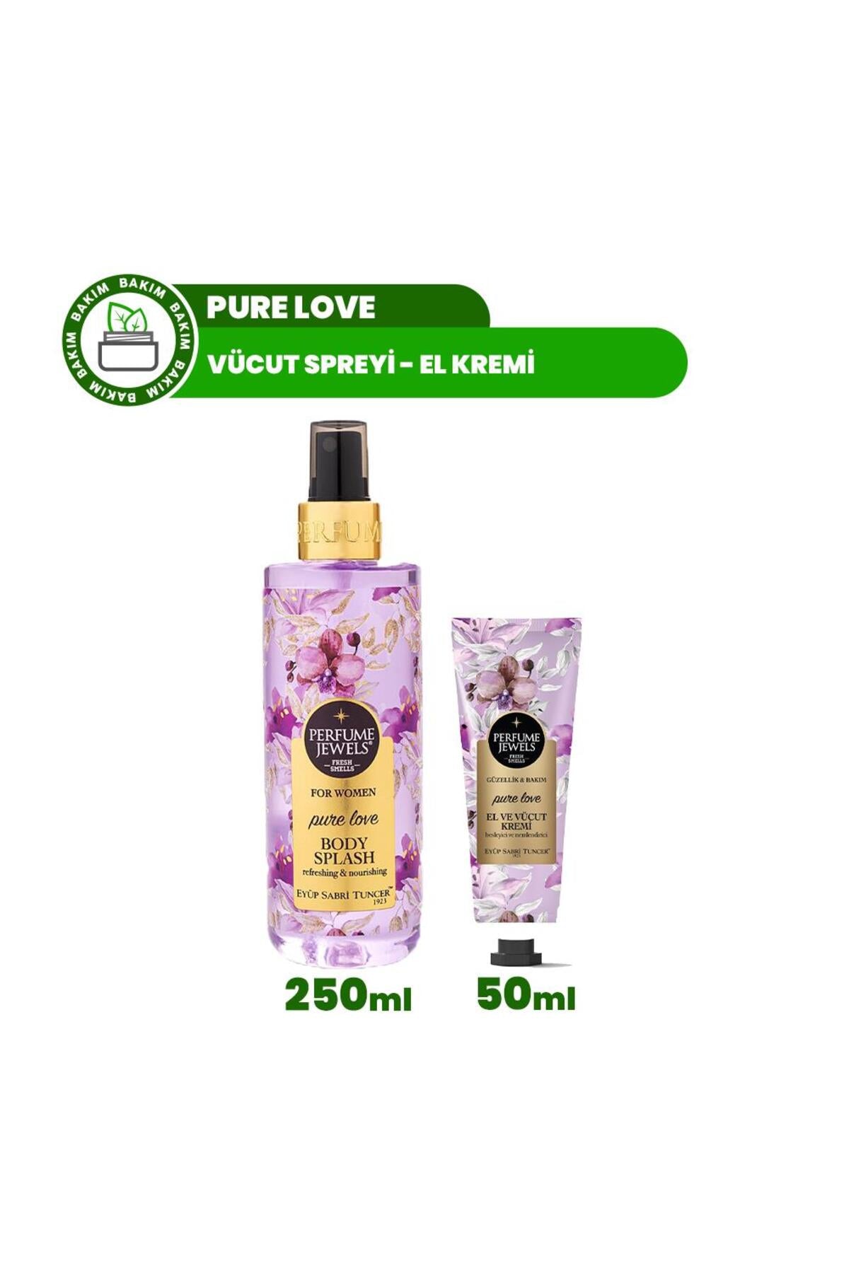 Pure Love El Vücut Kremi ve Vücut Spreyi