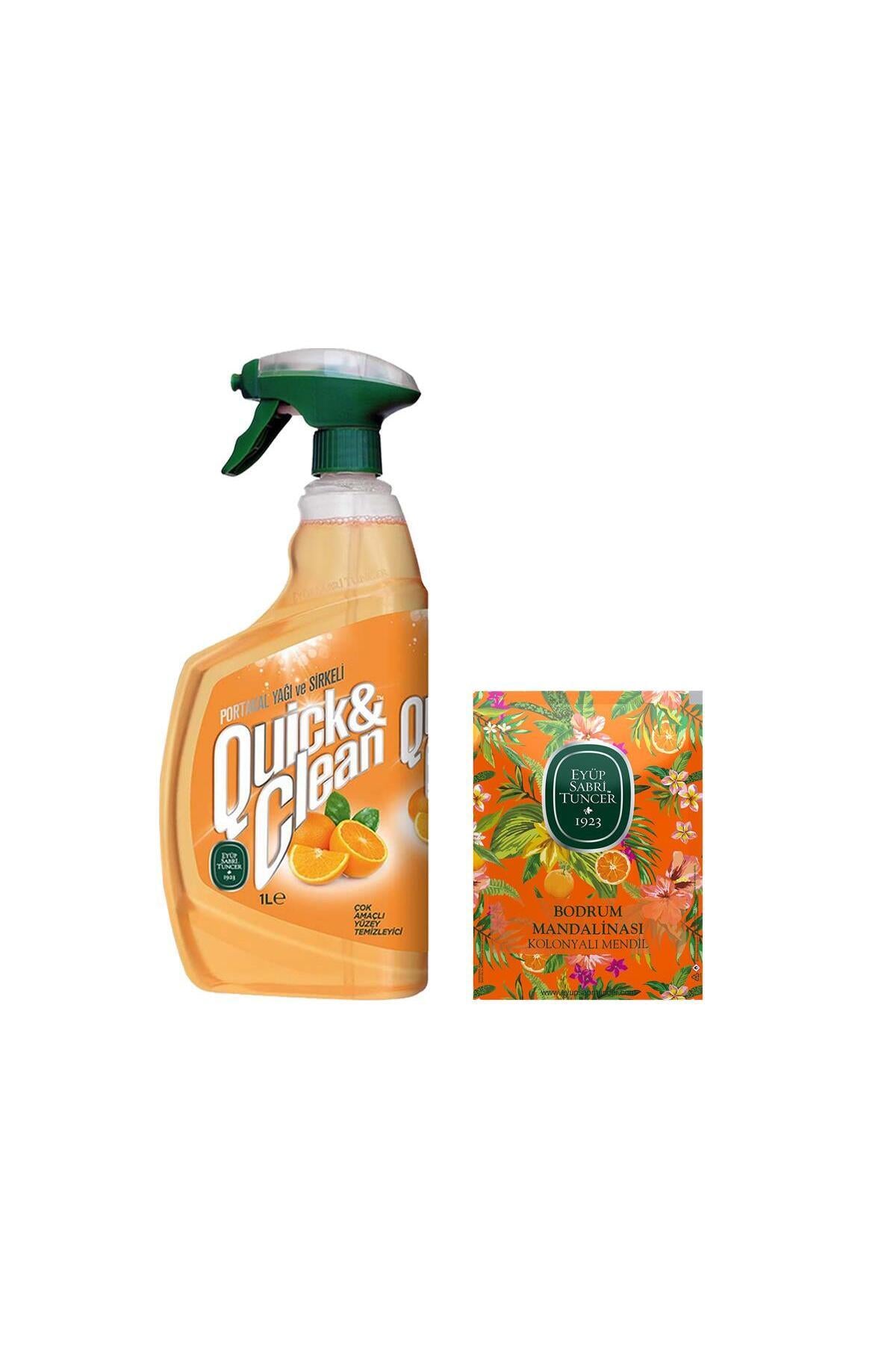 Portakal Yağı Yüzey Temizleyici Ve 30'lu Bodrum Mandalinası Kolonyalı Mendil