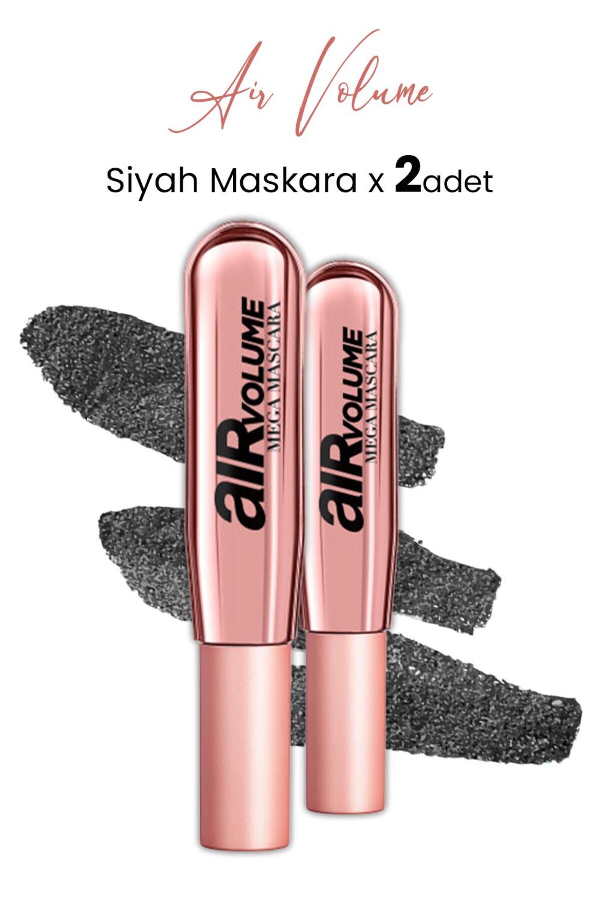 Air Volume Mega Maskara Siyah X 2 Adet