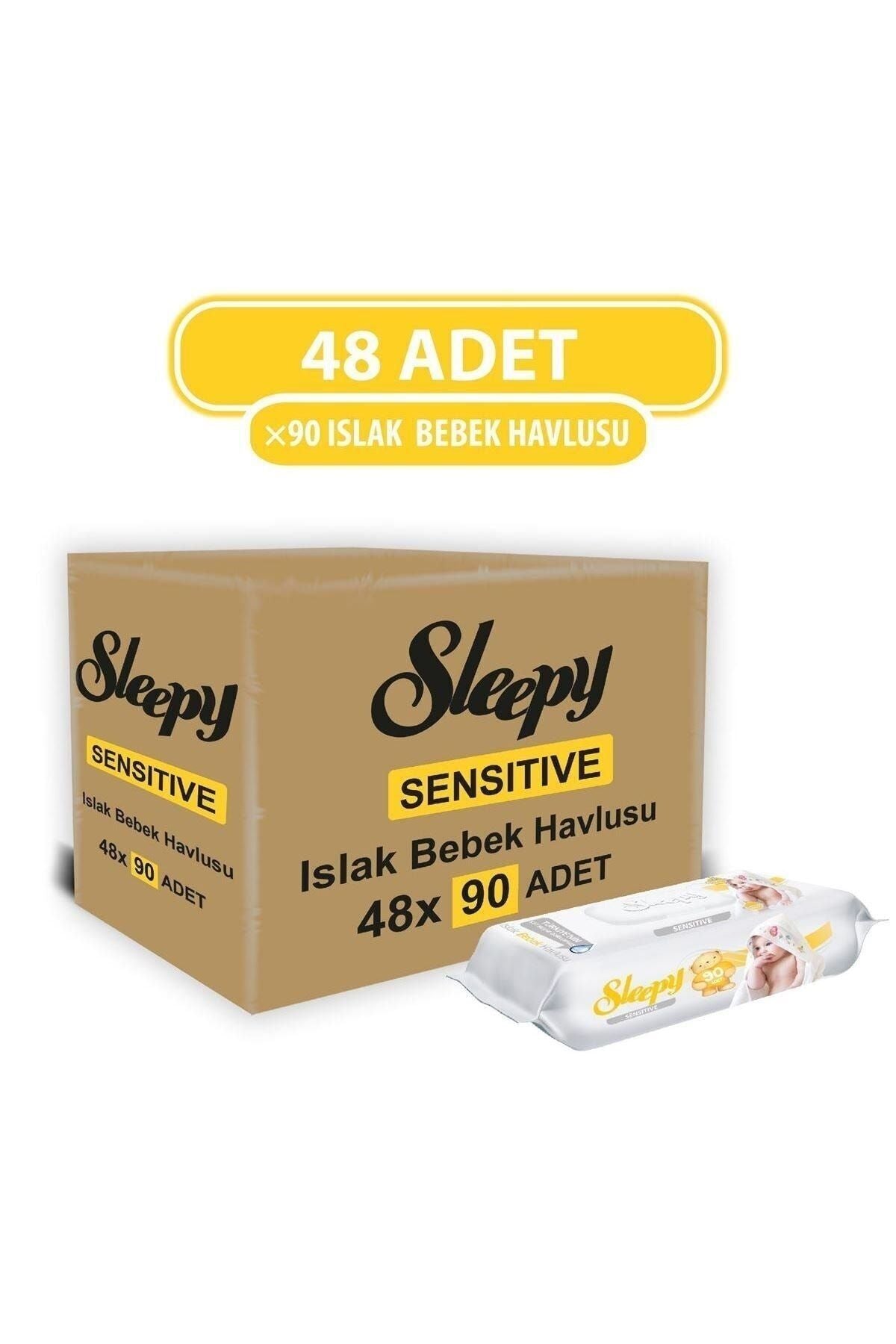 Sensitive Islak Mendil 90'lı x 48 Adet