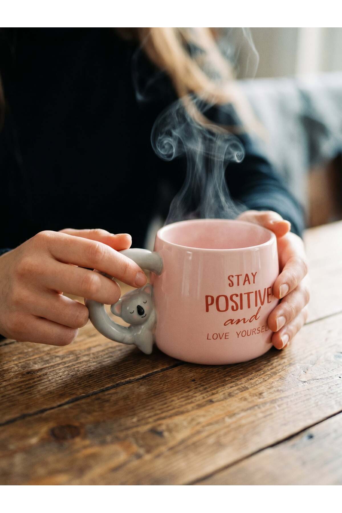 Koala Figürlü Dolomite Kupa Mug, 400 ml