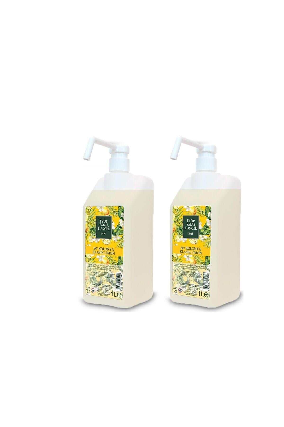 Klasik Limon Kolonyası 80 Derece 1 Lt Sprey Başlıklı X 2 Adet