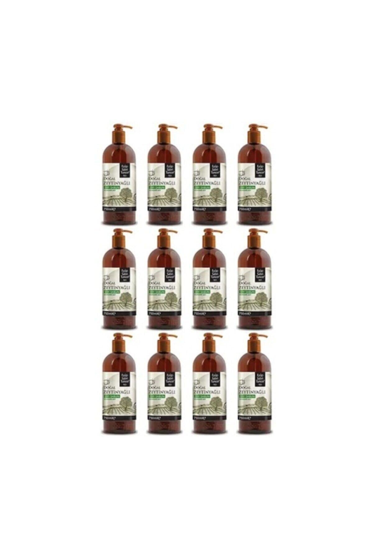 Zeytinyağlı Sıvı Sabun 750 ML x 12