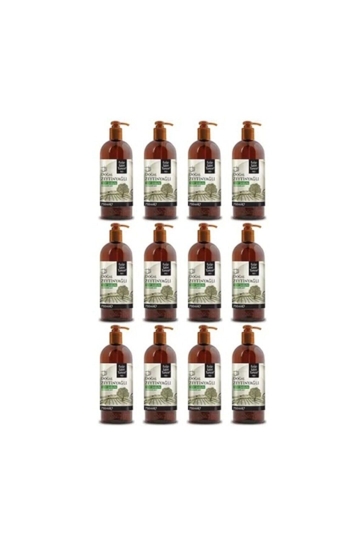 Zeytinyağlı Sıvı Sabun 750 ML x 12