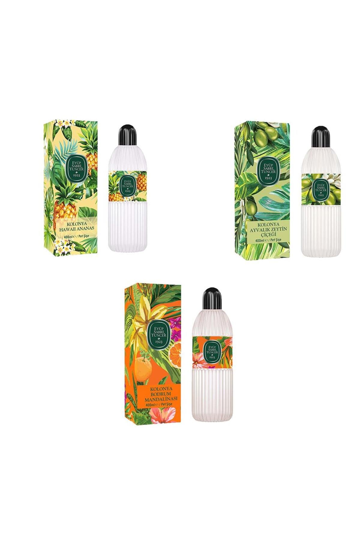 Kolonya Bodrum Mandalinası, Hawaii Ananas ve Ayvalık Zeytin Çiçeği