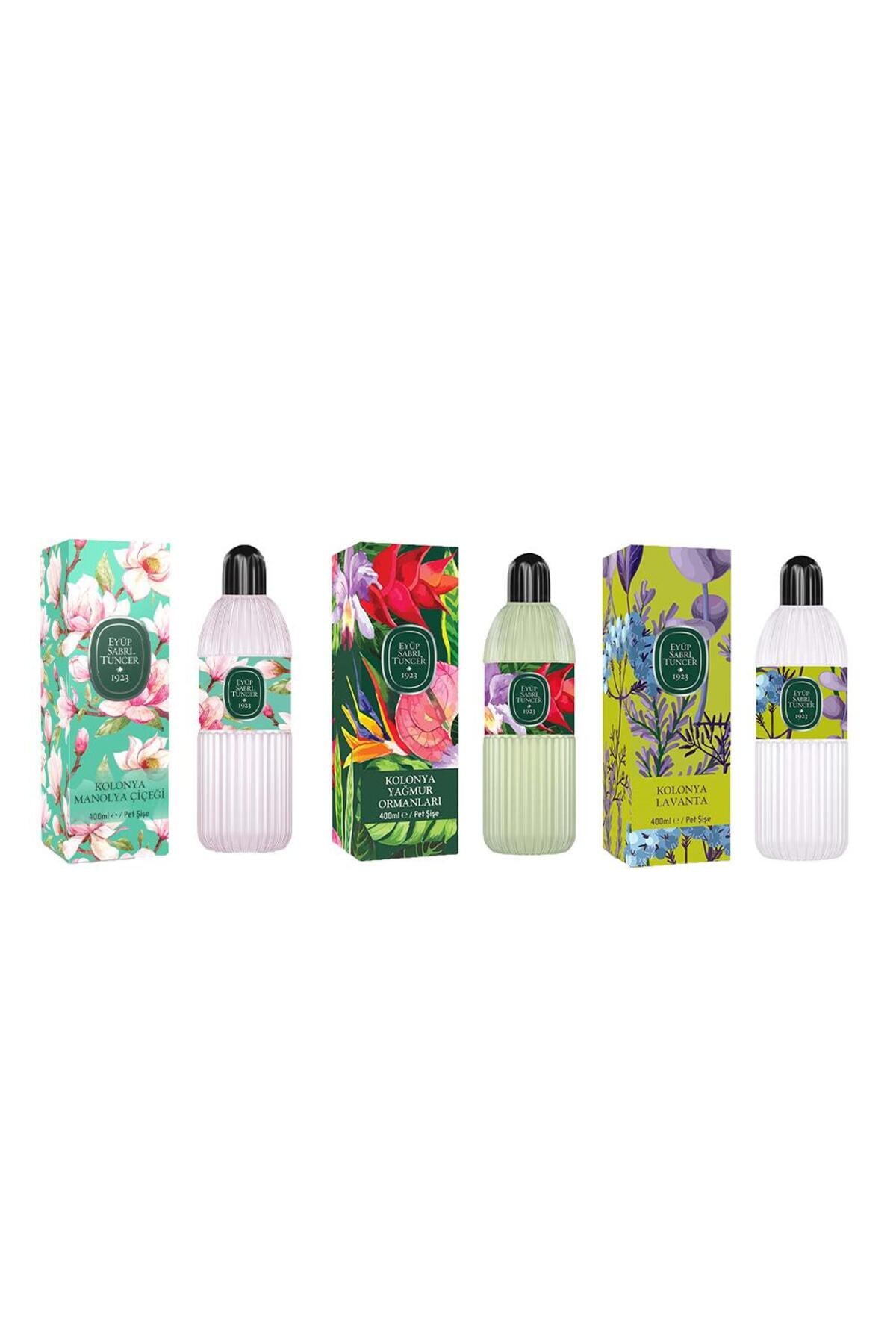 Kolonya Manolya Çiçeği, Yağmur Ormanları ve Lavanta Pet Şişe 400 ML