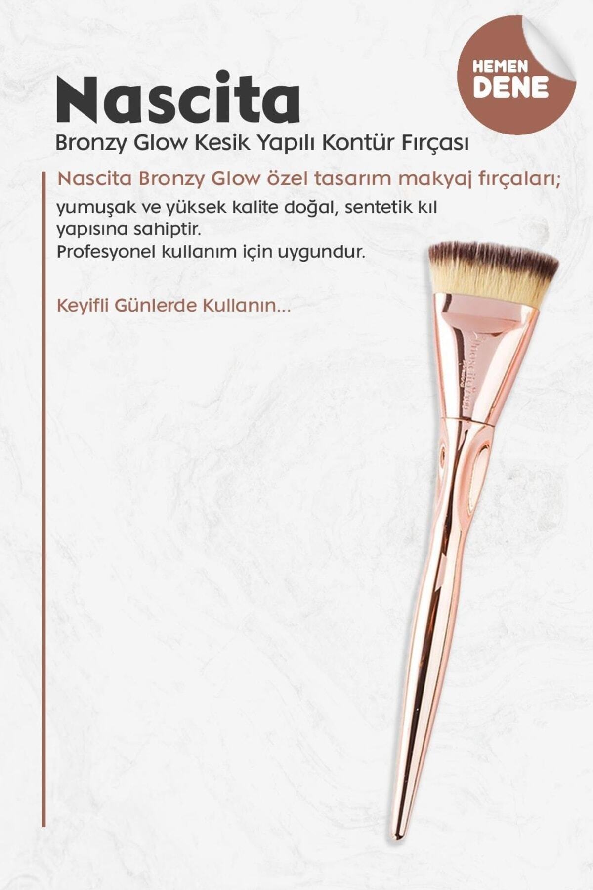 Bronzy Glow Kesik Yapılı Kontür Fırçası