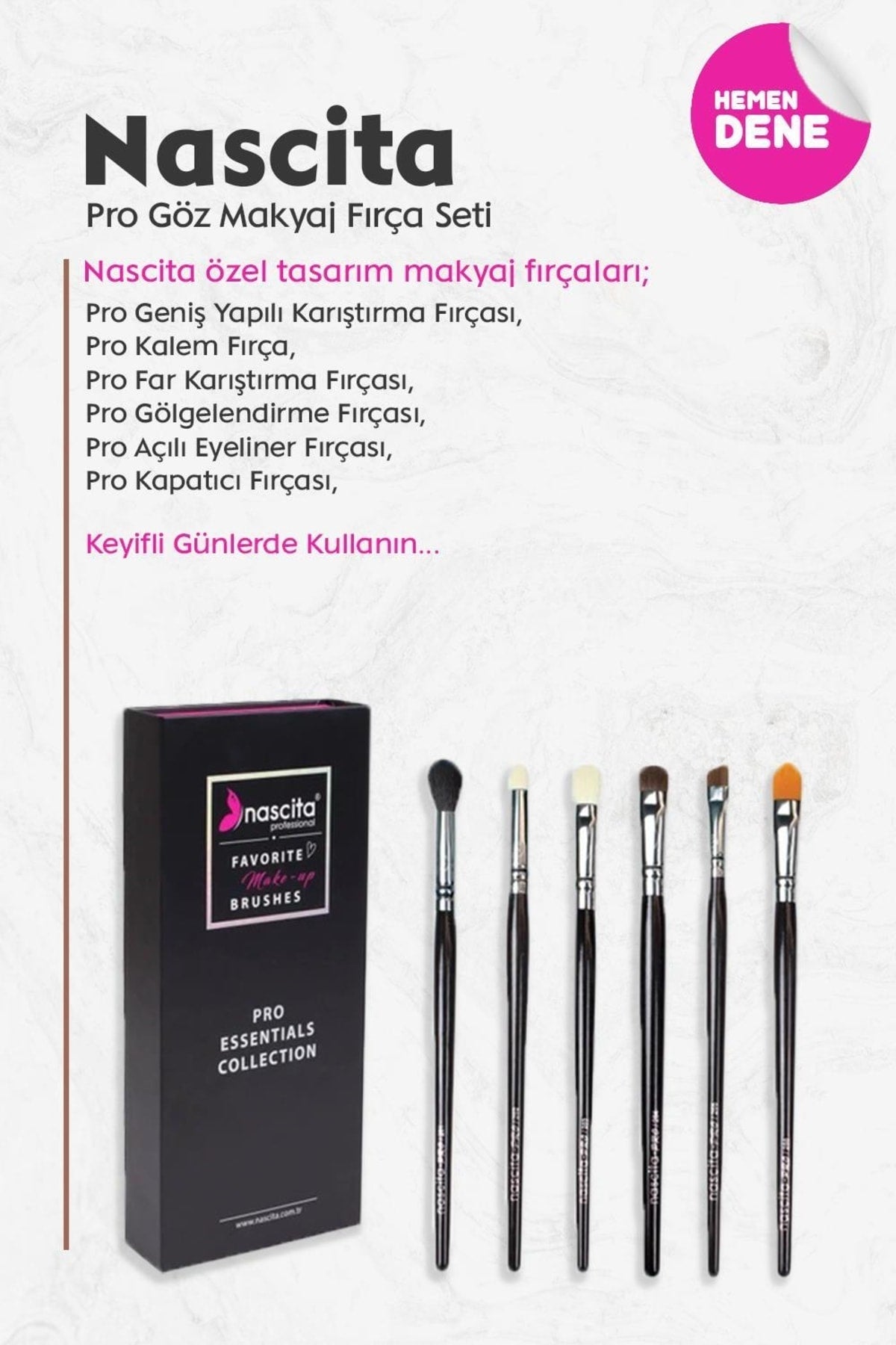 Pro Göz Makyaj Fırça Seti - 40