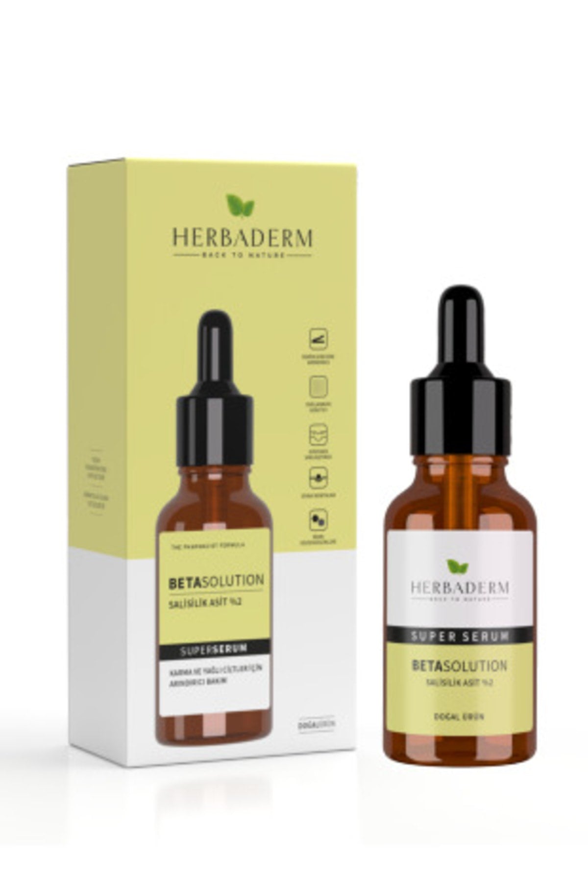 Süper Serum Beta Solution (SALİSİLİK ASİT %2) Sivilce Karşıtı 30 ml X2