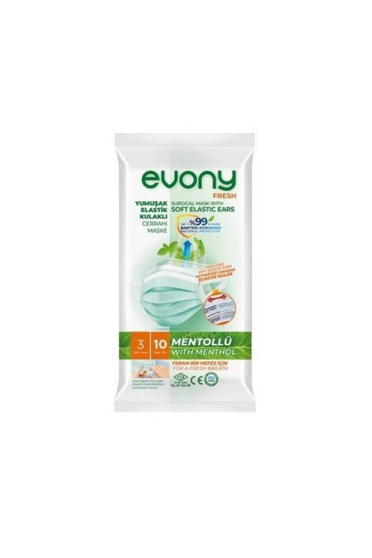 Yumuşak Elastik Kulaklı Cerrahi Maske 10'lu