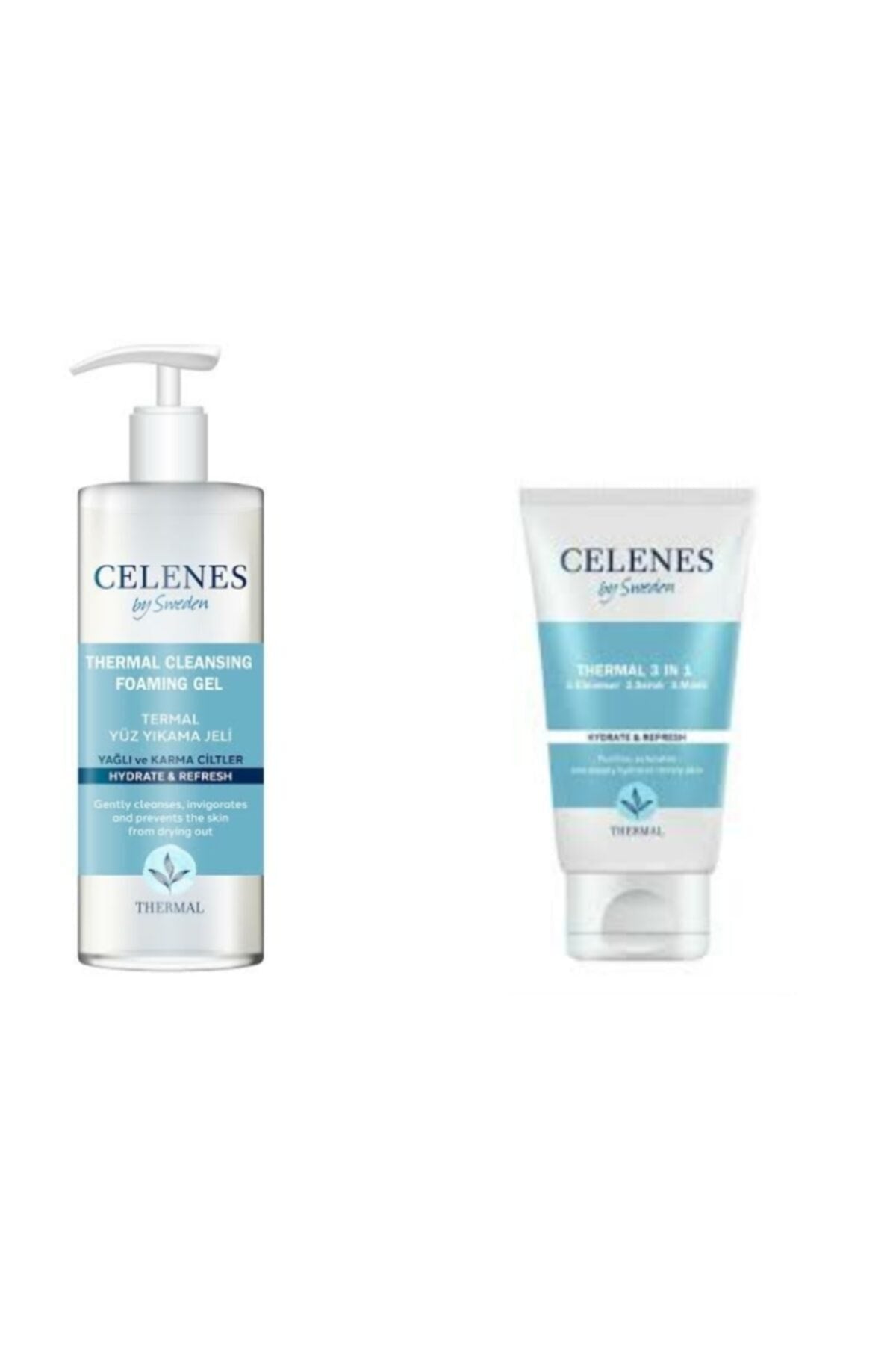 Thermal Yüz Yıkama Jeli Yağlı Ve Karma Cilt 250 Ml Ve 3+1 Thermal Peeling Maske 150 Ml