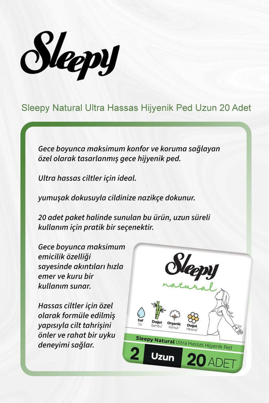 Natural Ultra Hassas Hijyenik Ped Uzun 20 Adet 5 Al 4 Öde ve Rosie Pamuk