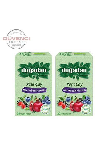 Yeşil Çay Nar Yaban Mersini 20'li x 2 Adet