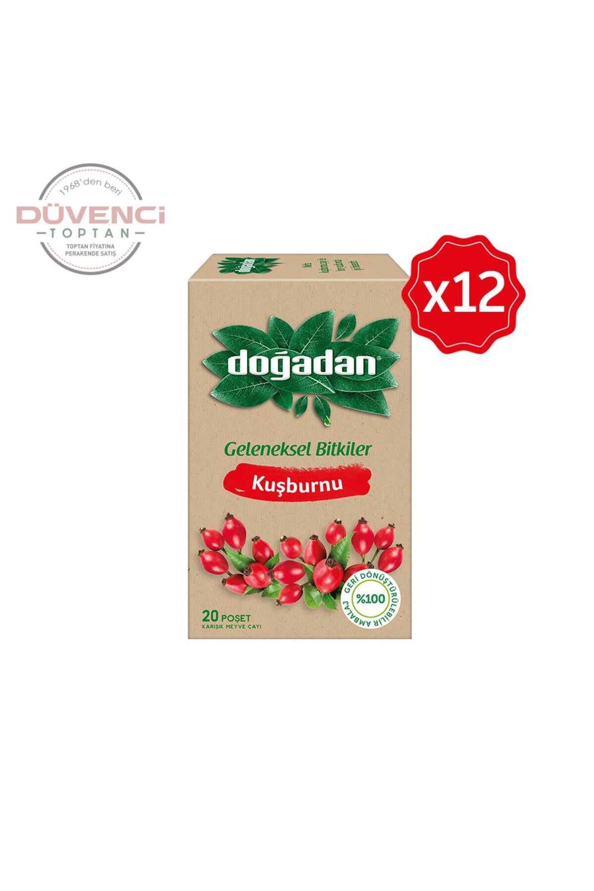 Kuşburnu Çayı 20'li x 12 Adet